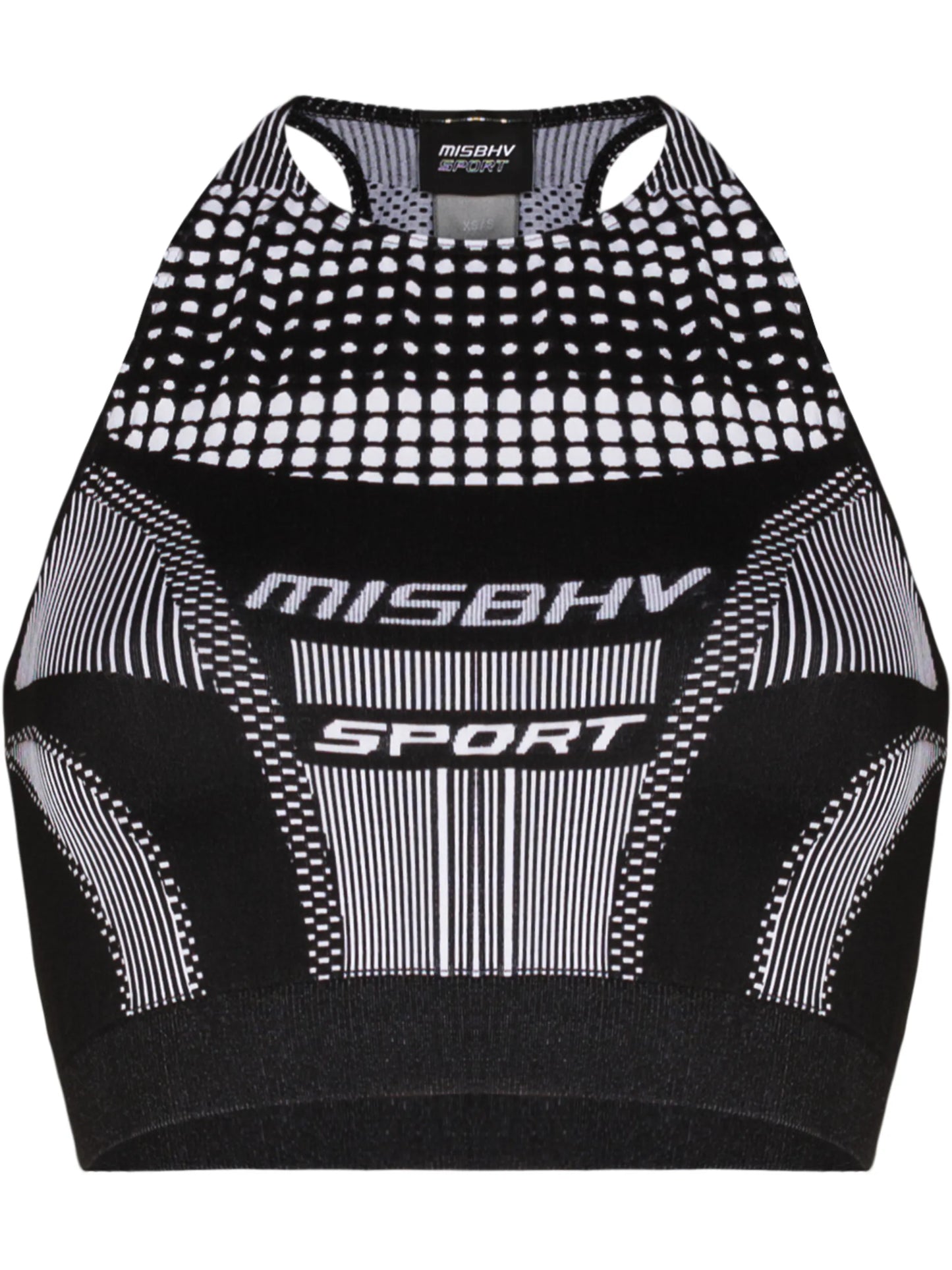 logo halterneck sports bra