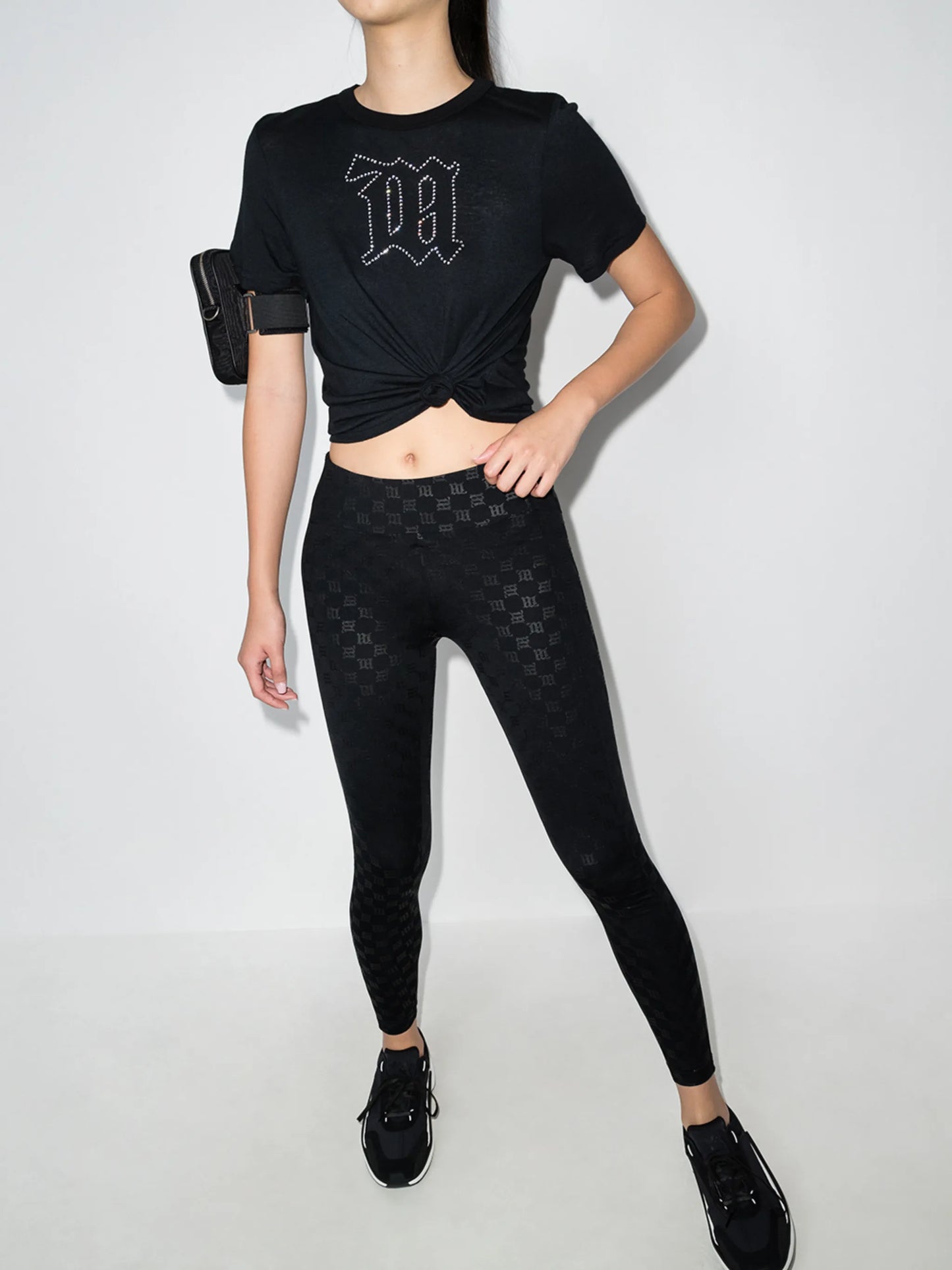 logo print leggings