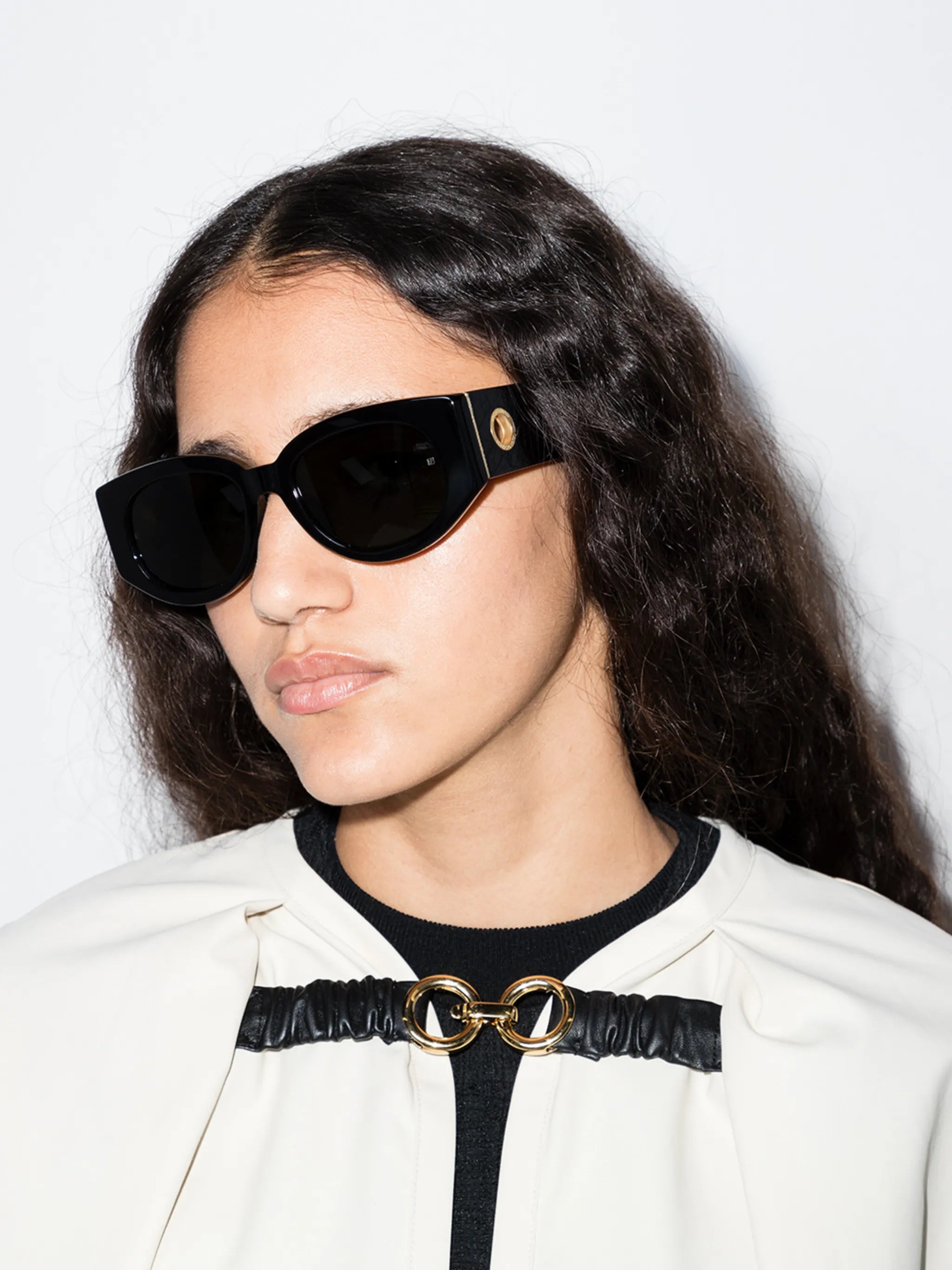 Debbie oval-frame sunglasses
