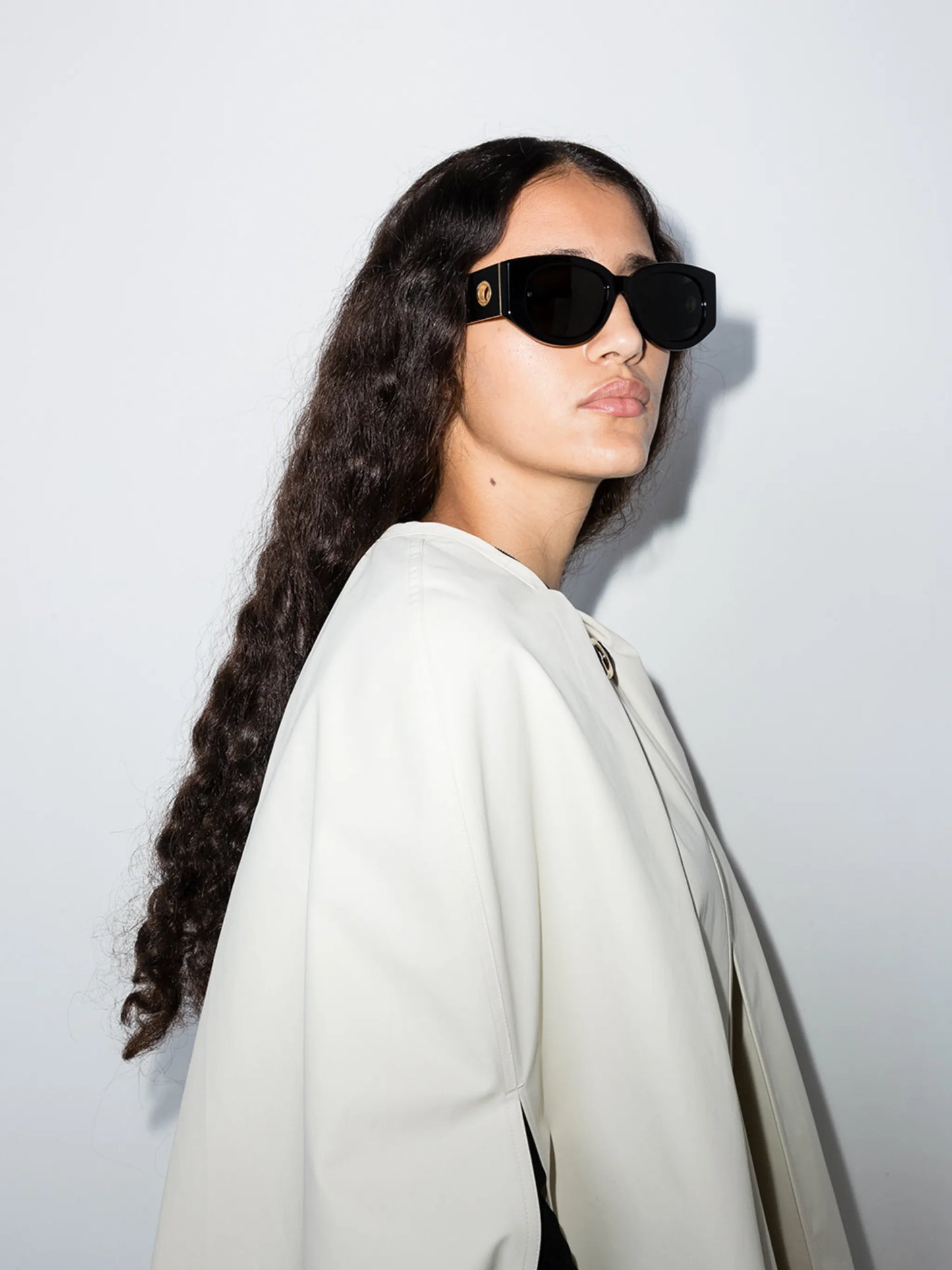Debbie oval-frame sunglasses