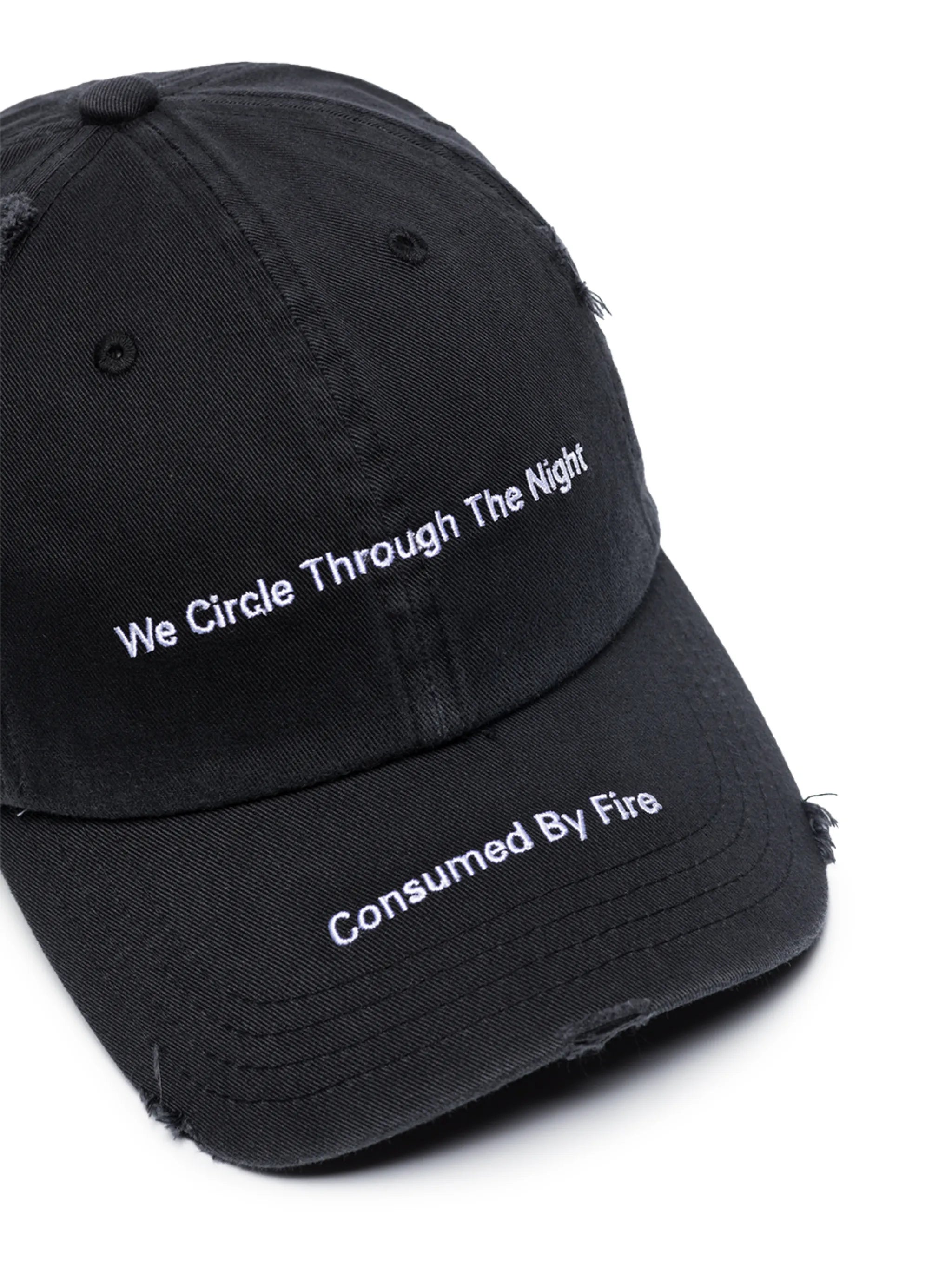 embroidered slogan baseball cap