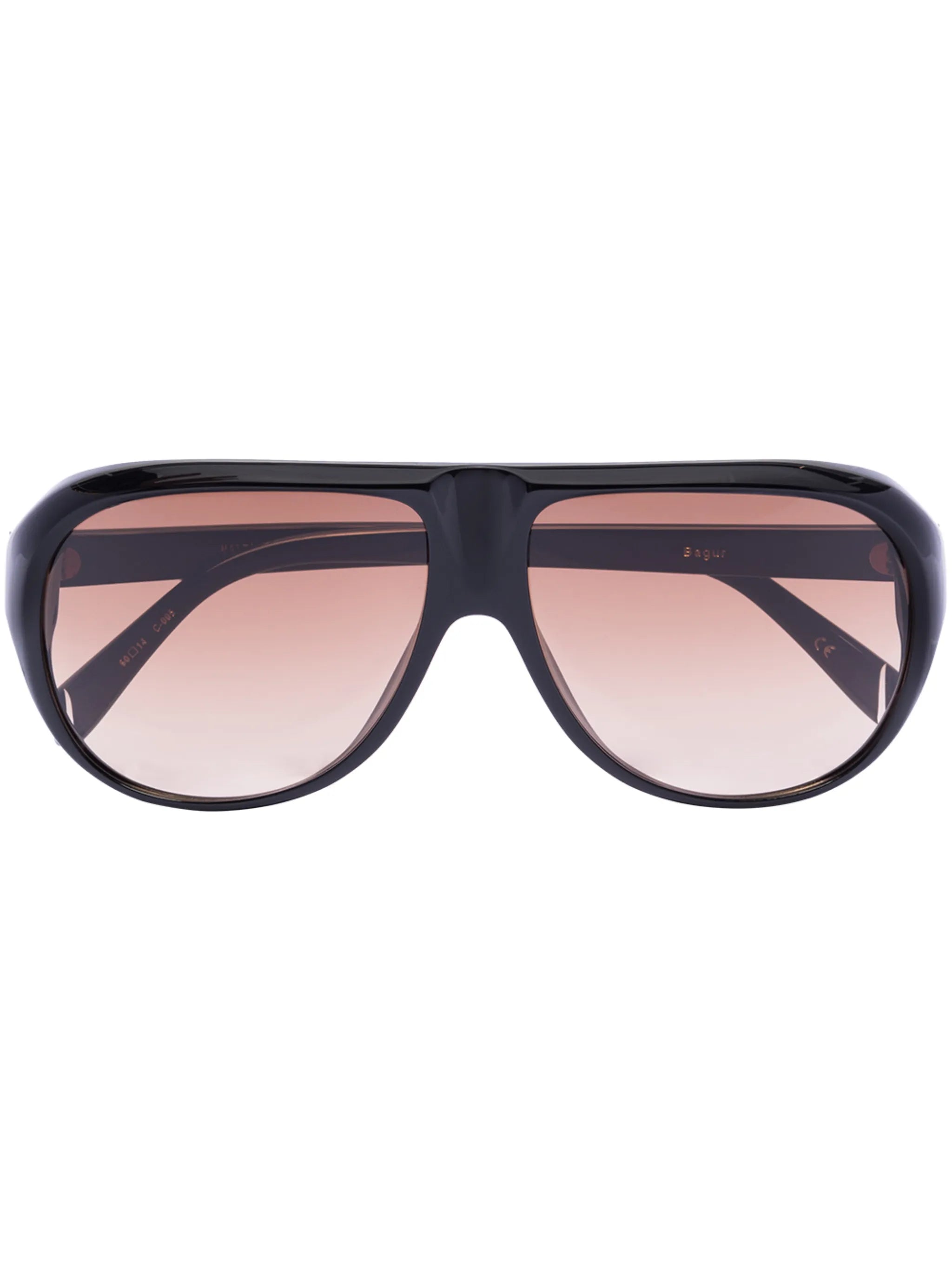 tinted pilot-frame sunglasses