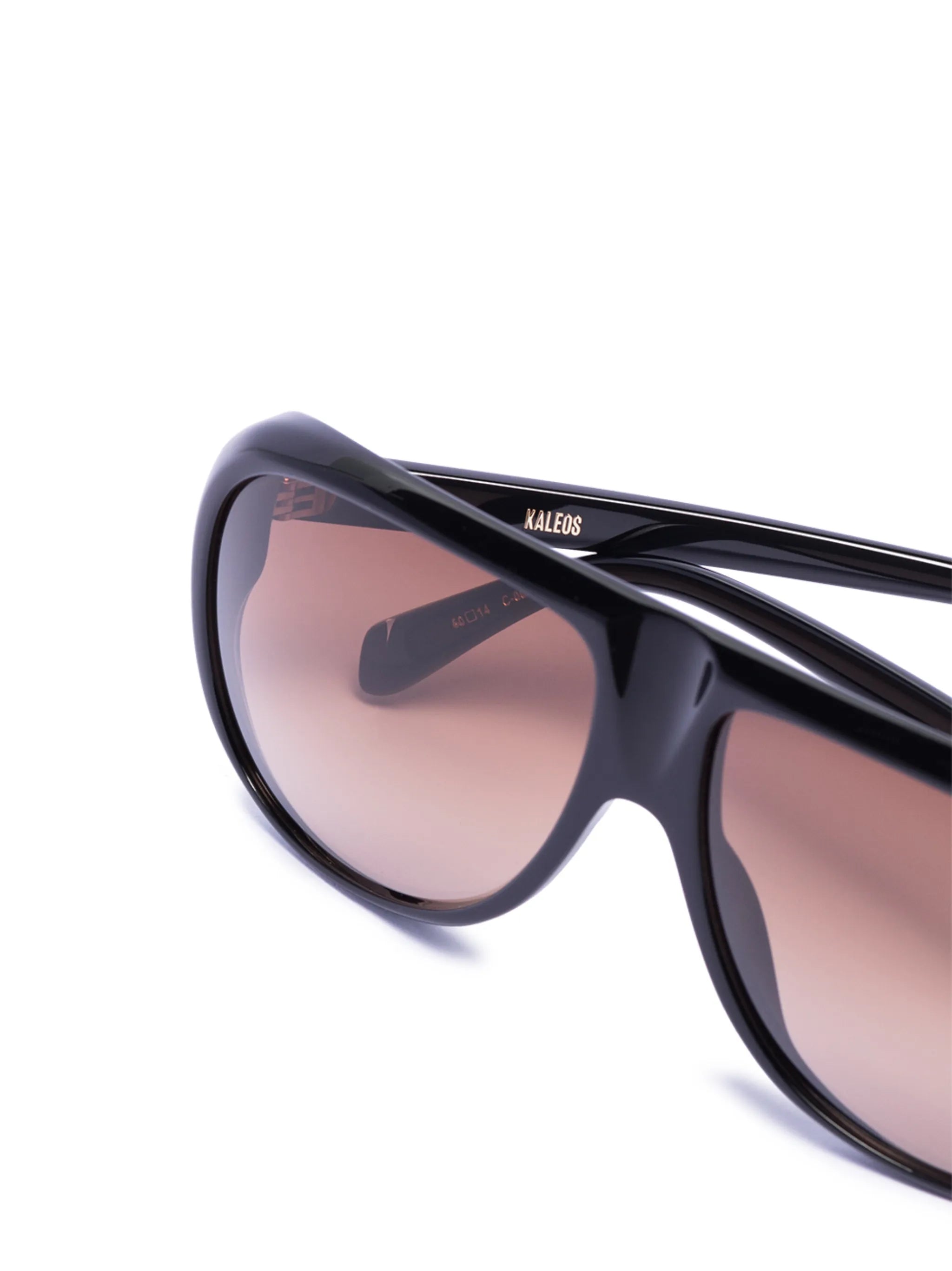 tinted pilot-frame sunglasses