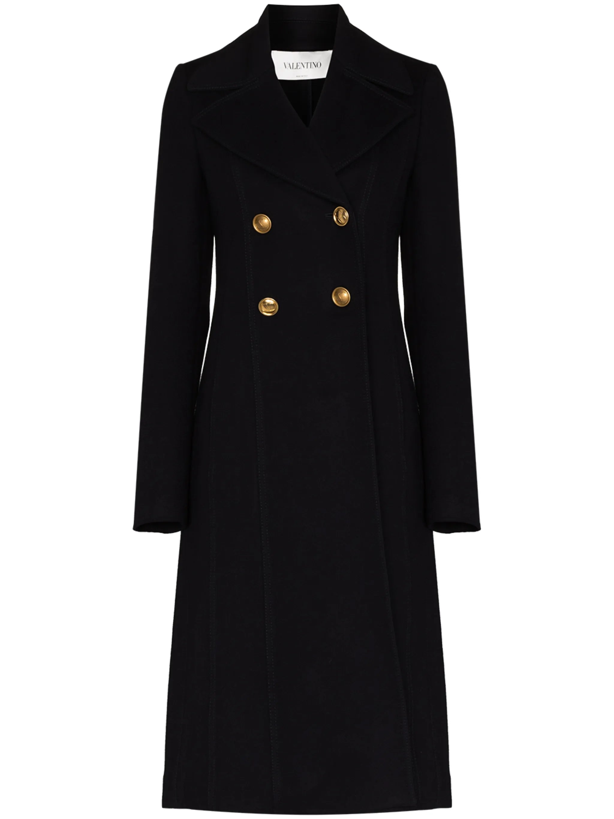 double-breasted long coat