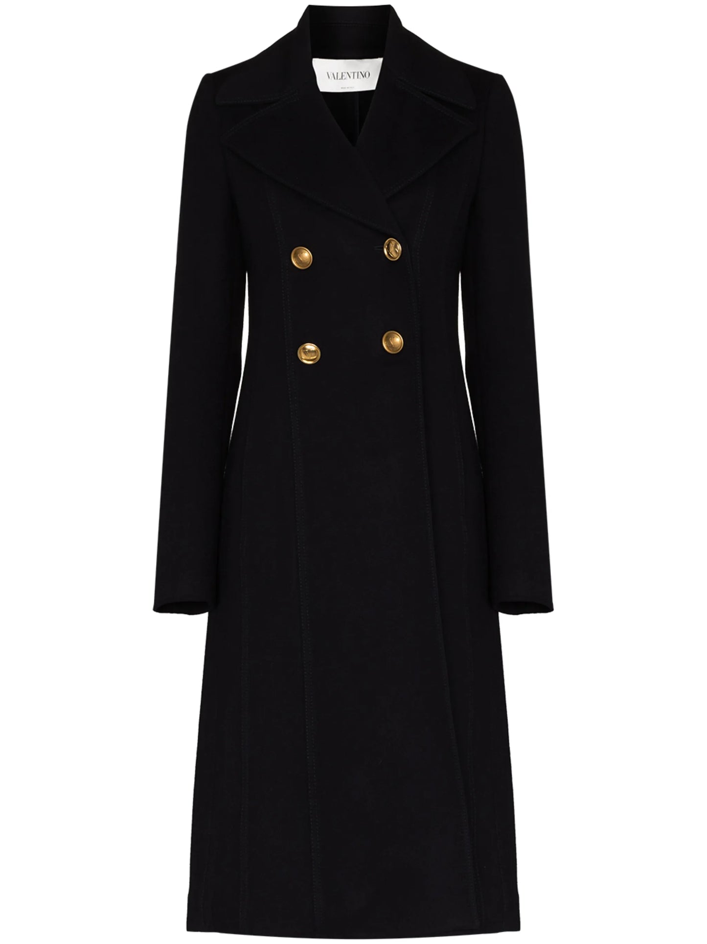 double-breasted long coat