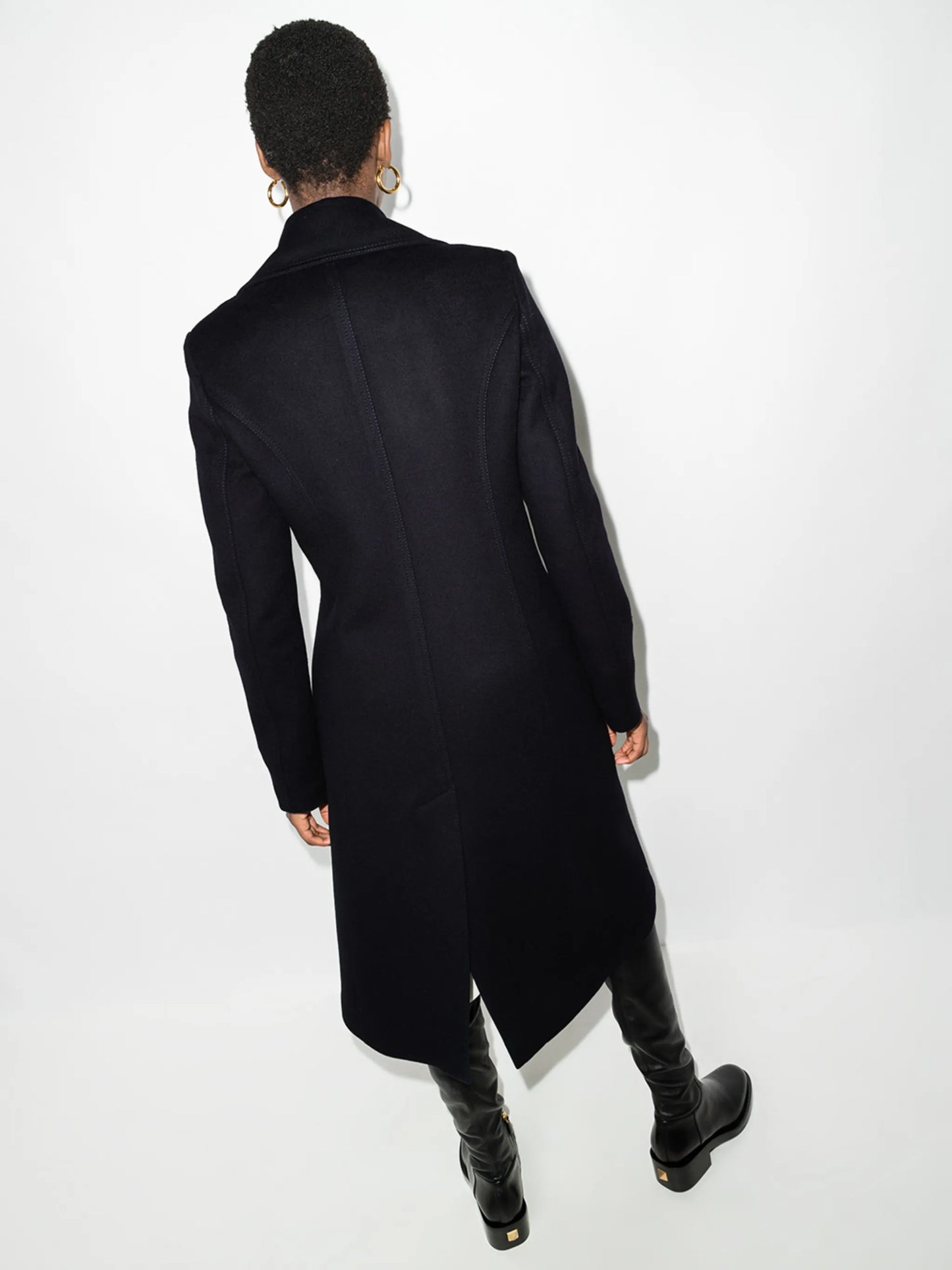 double-breasted long coat