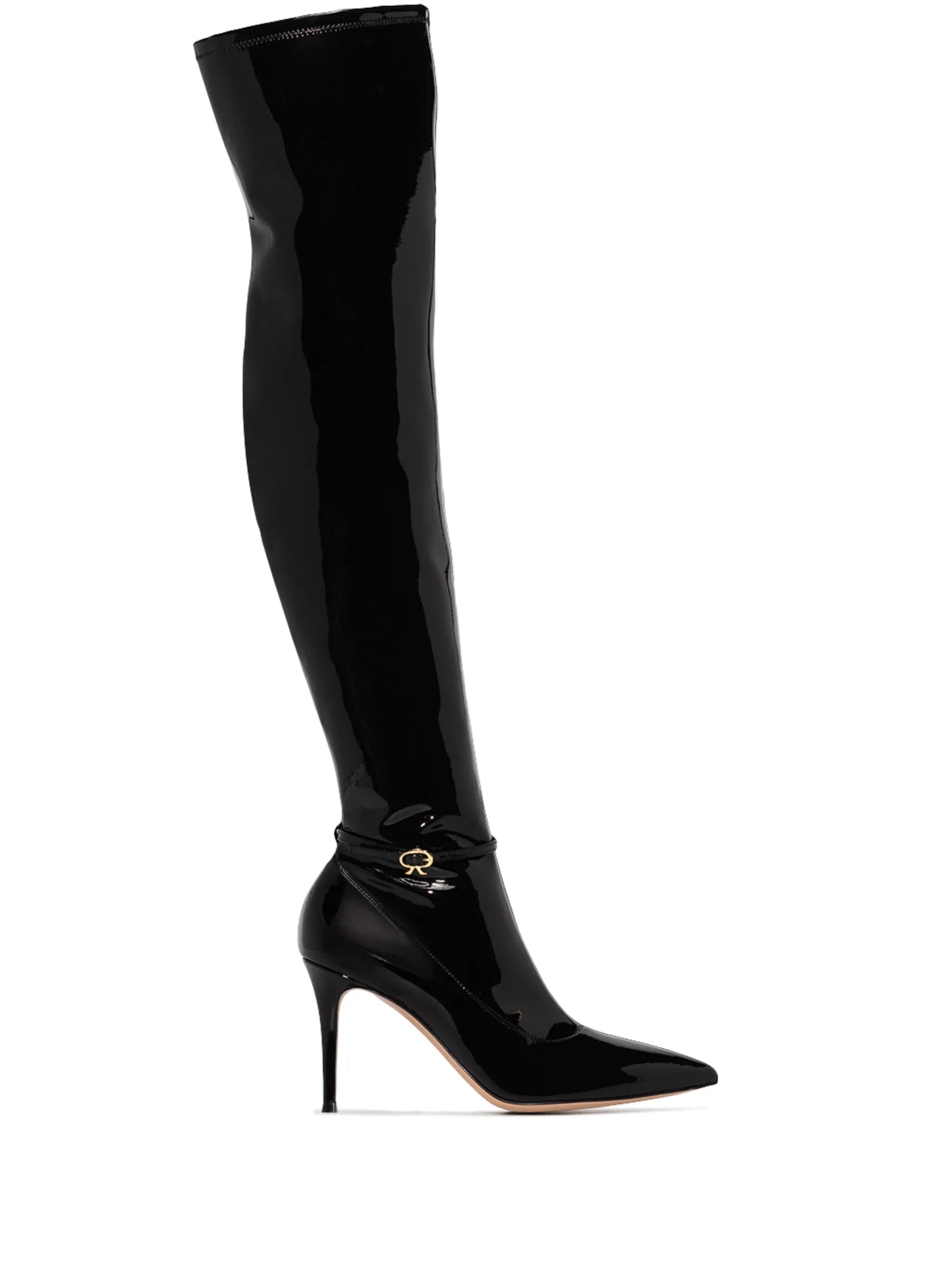 Ribbon 85mm thigh-high boots