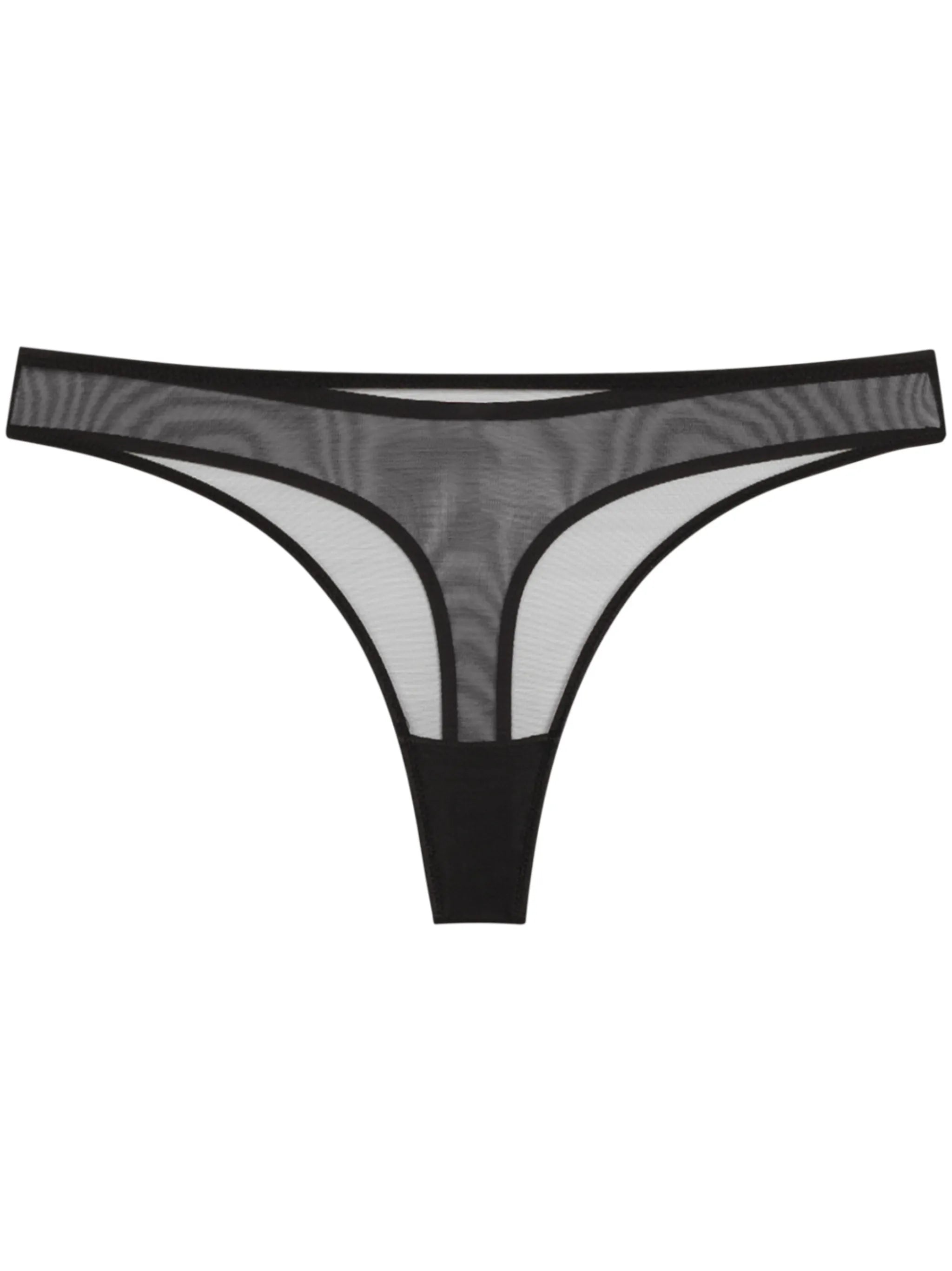 Lucky Brazilian mesh thong