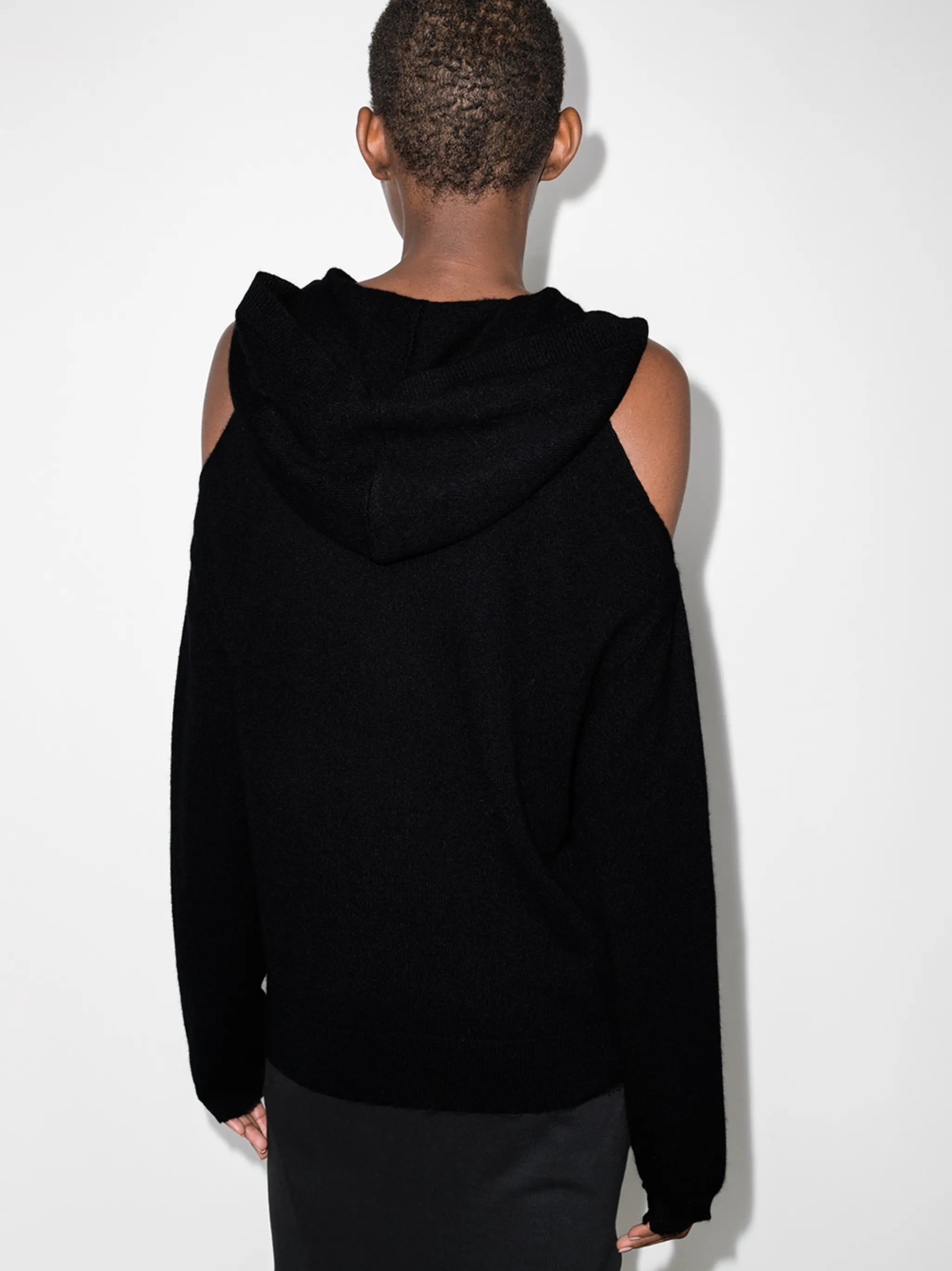 Juno cutout-shoulders hoodie