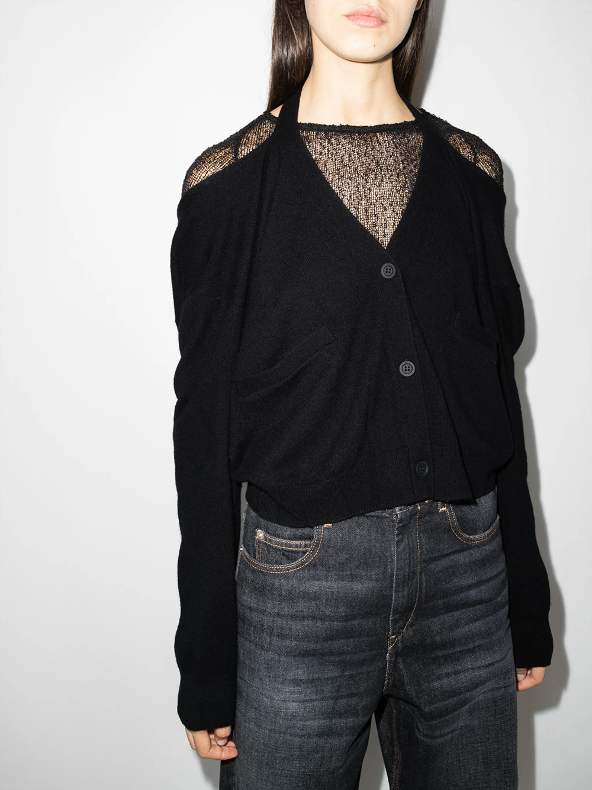 Mandi open back cardigan