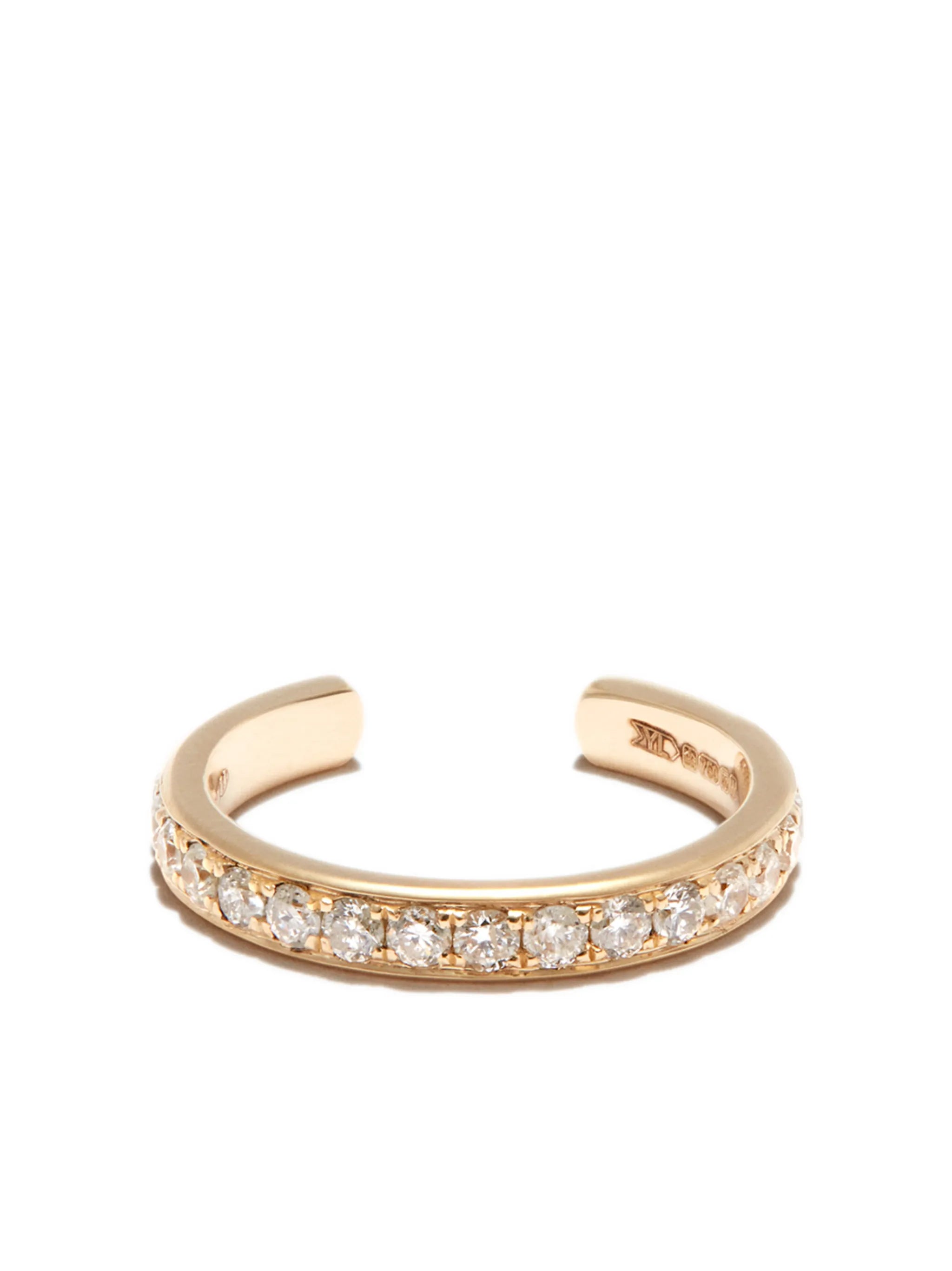 18kt yellow gold diamond ear cuff