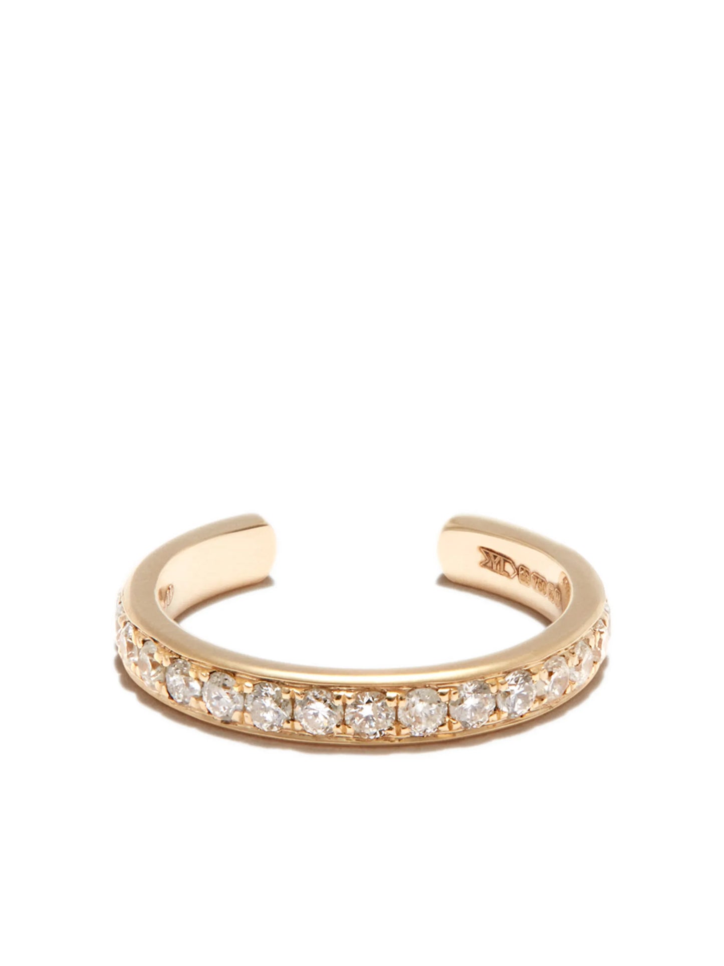 18kt yellow gold diamond ear cuff