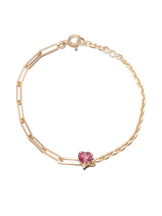 18kt yellow gold Maxi rhodolite bracelet