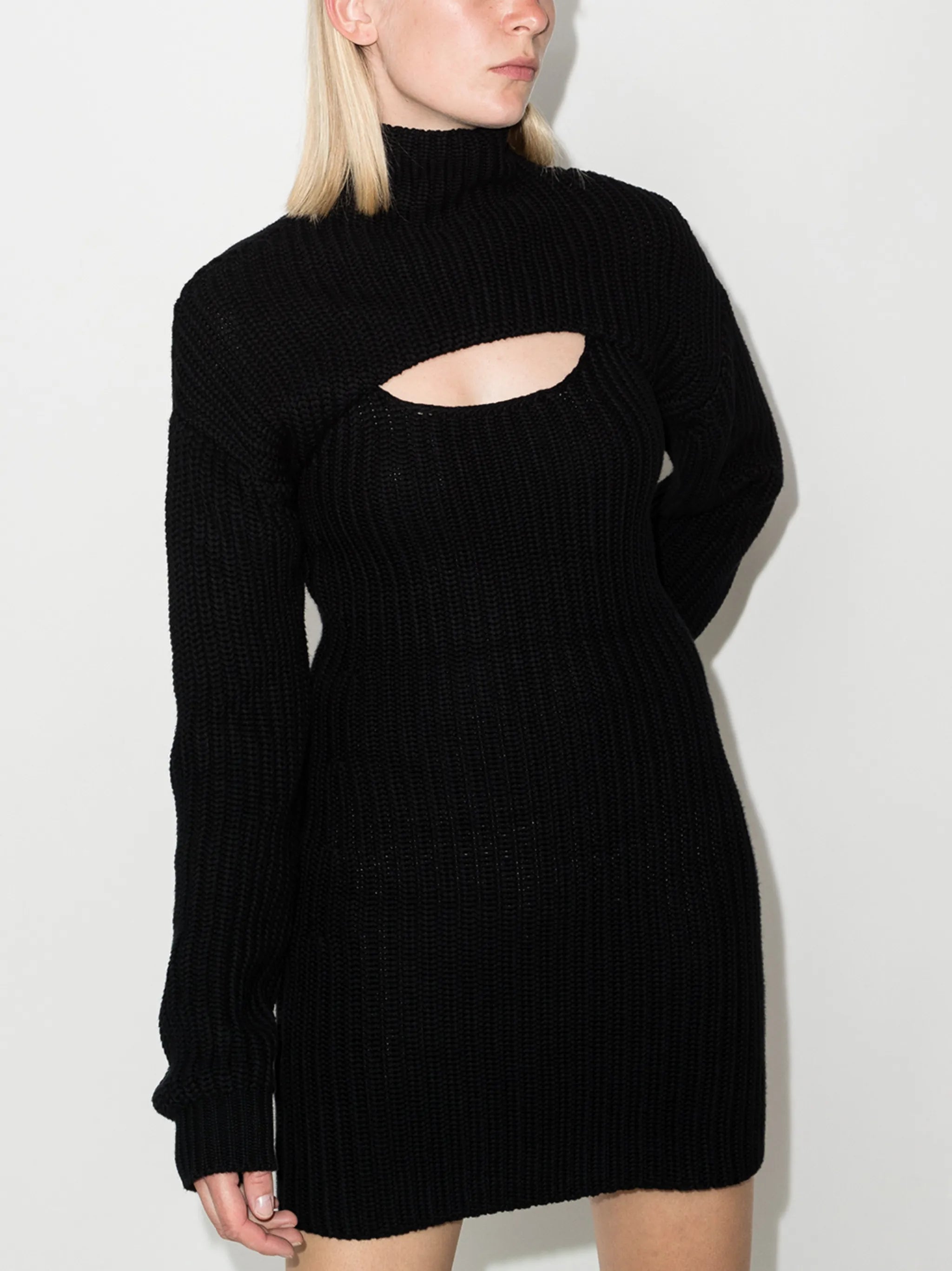 Jady turtleneck knitted dress