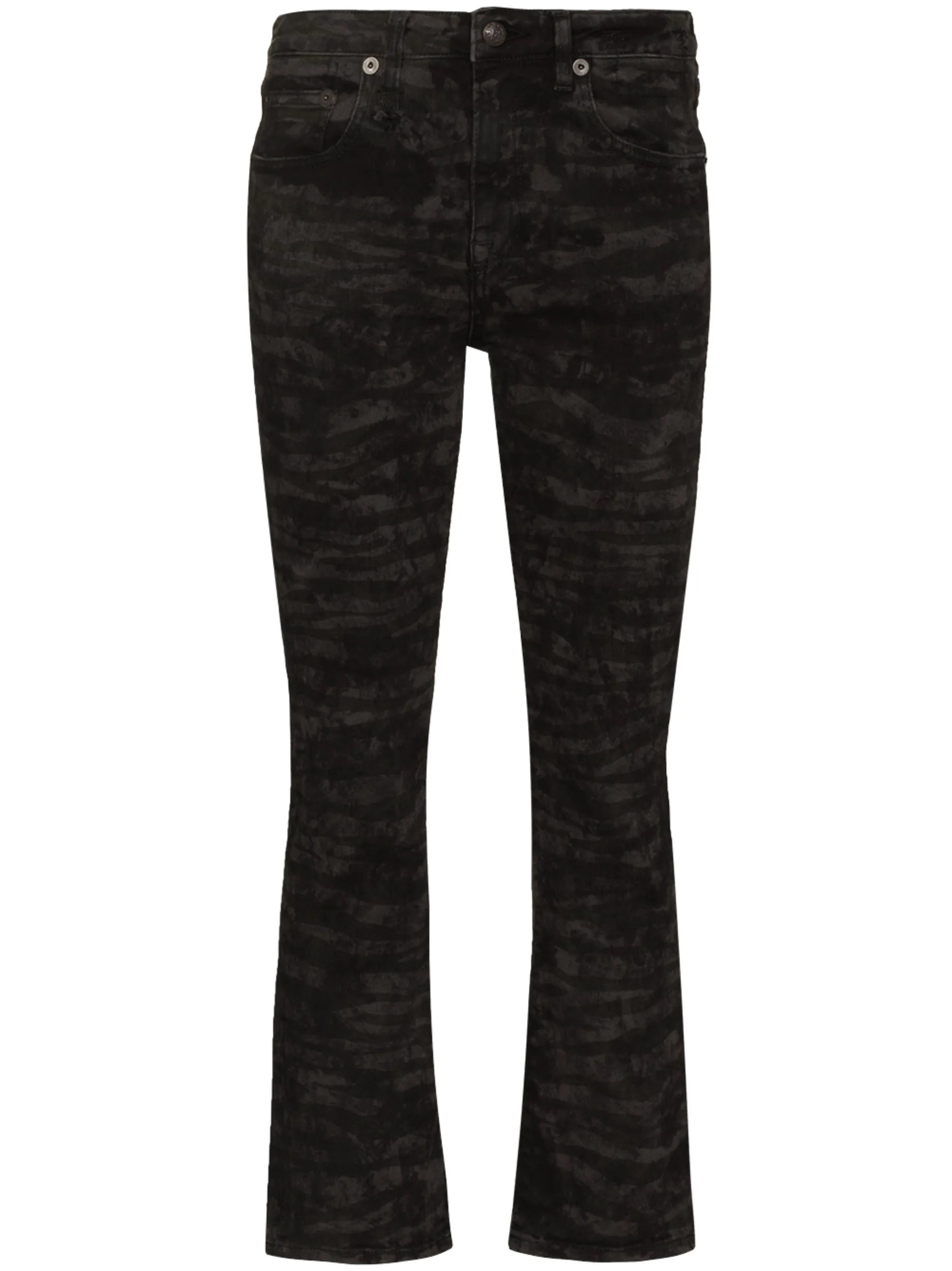 Kick Fit zebra print bootcut jeans