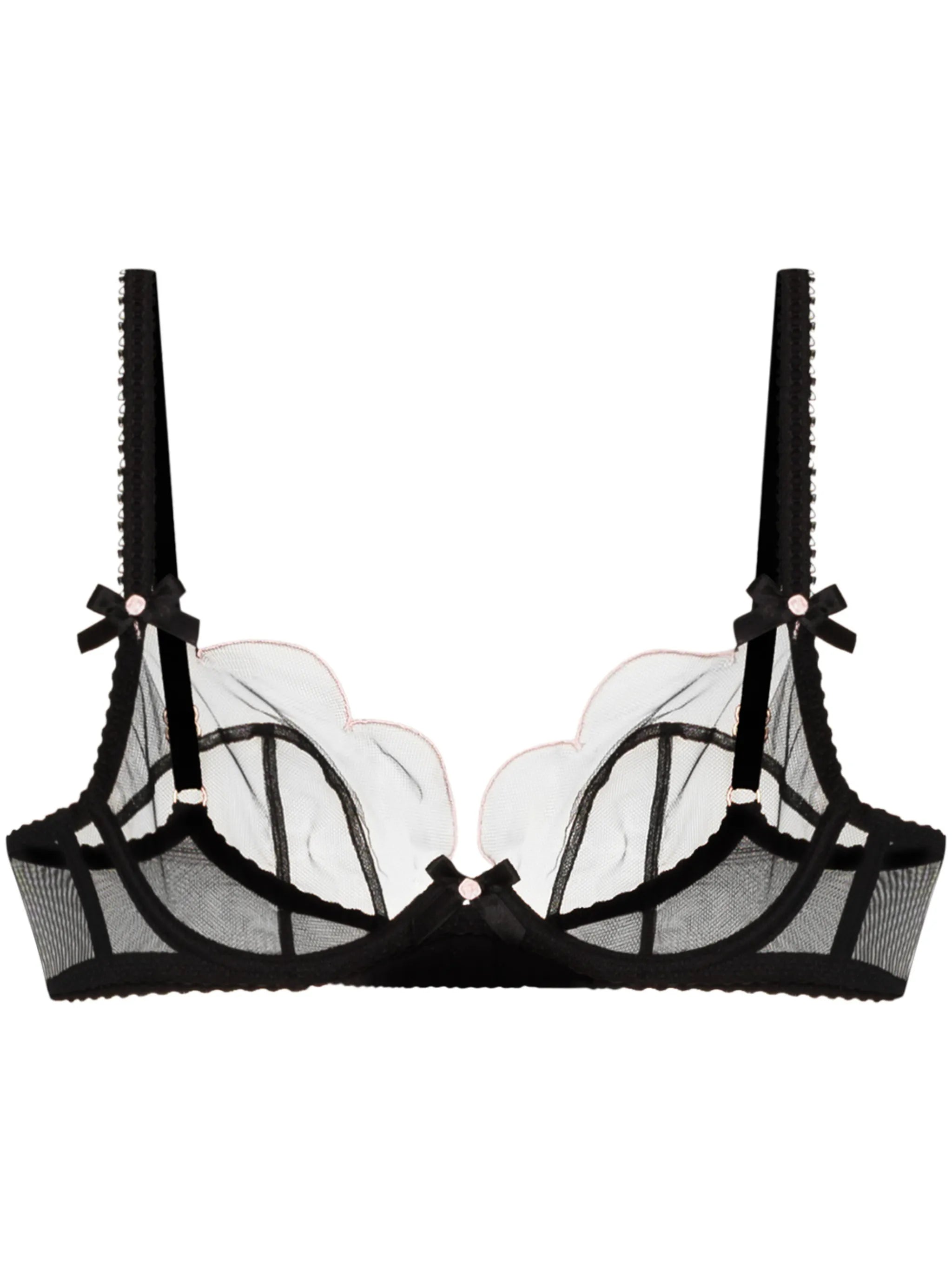 Lorna scallop-edge bra