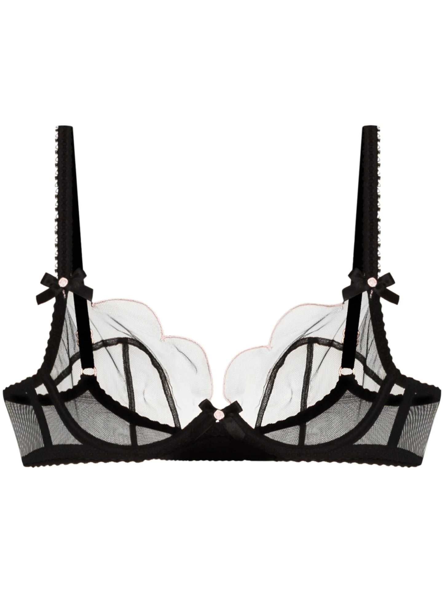 Lorna scallop-edge bra