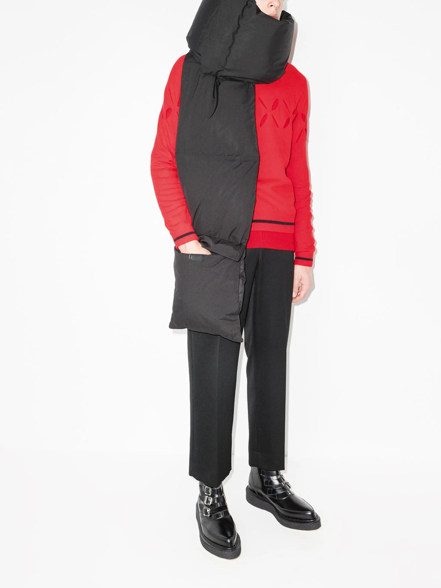 slashed cut-out jumper
