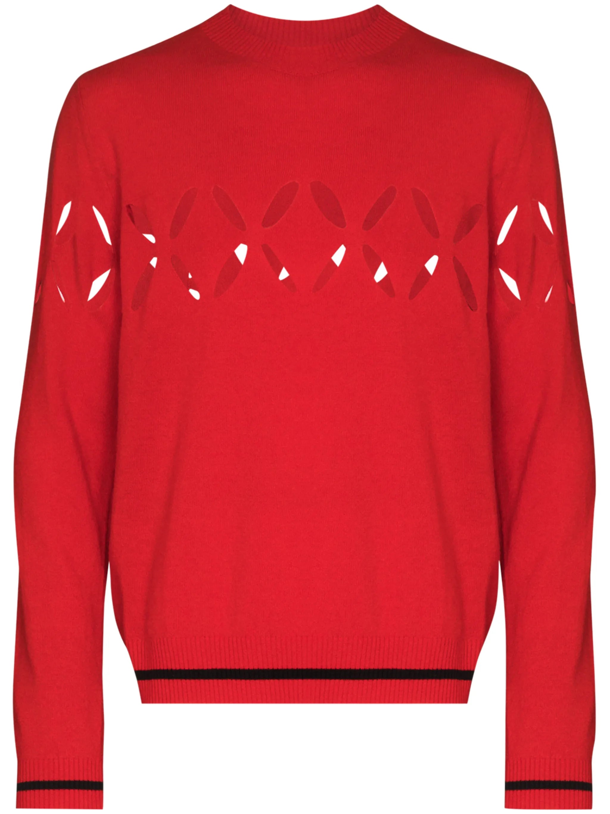 slashed cut-out jumper