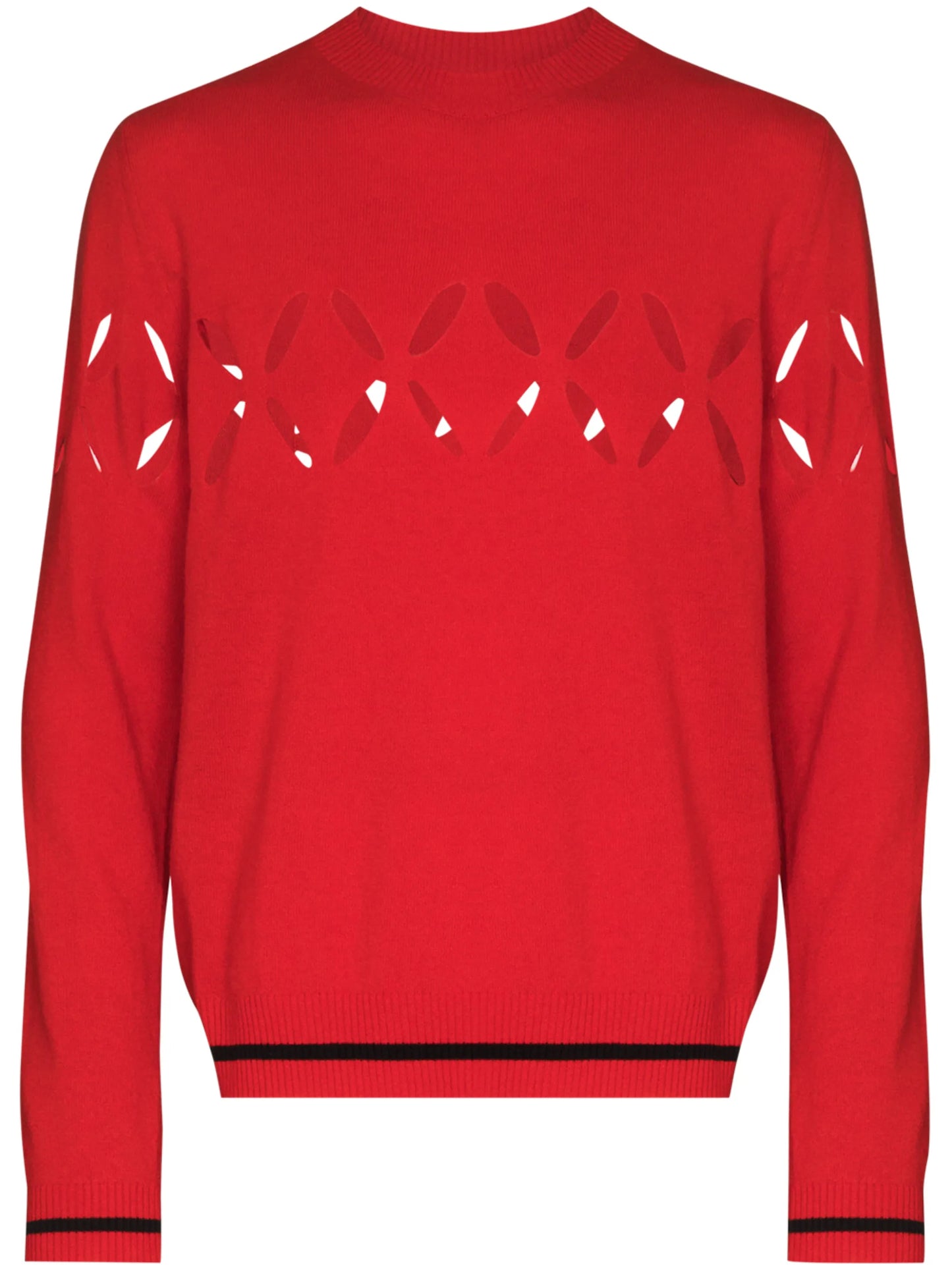 slashed cut-out jumper