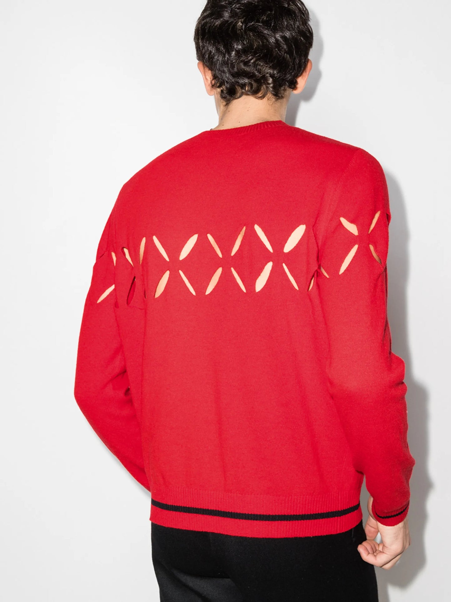 slashed cut-out jumper
