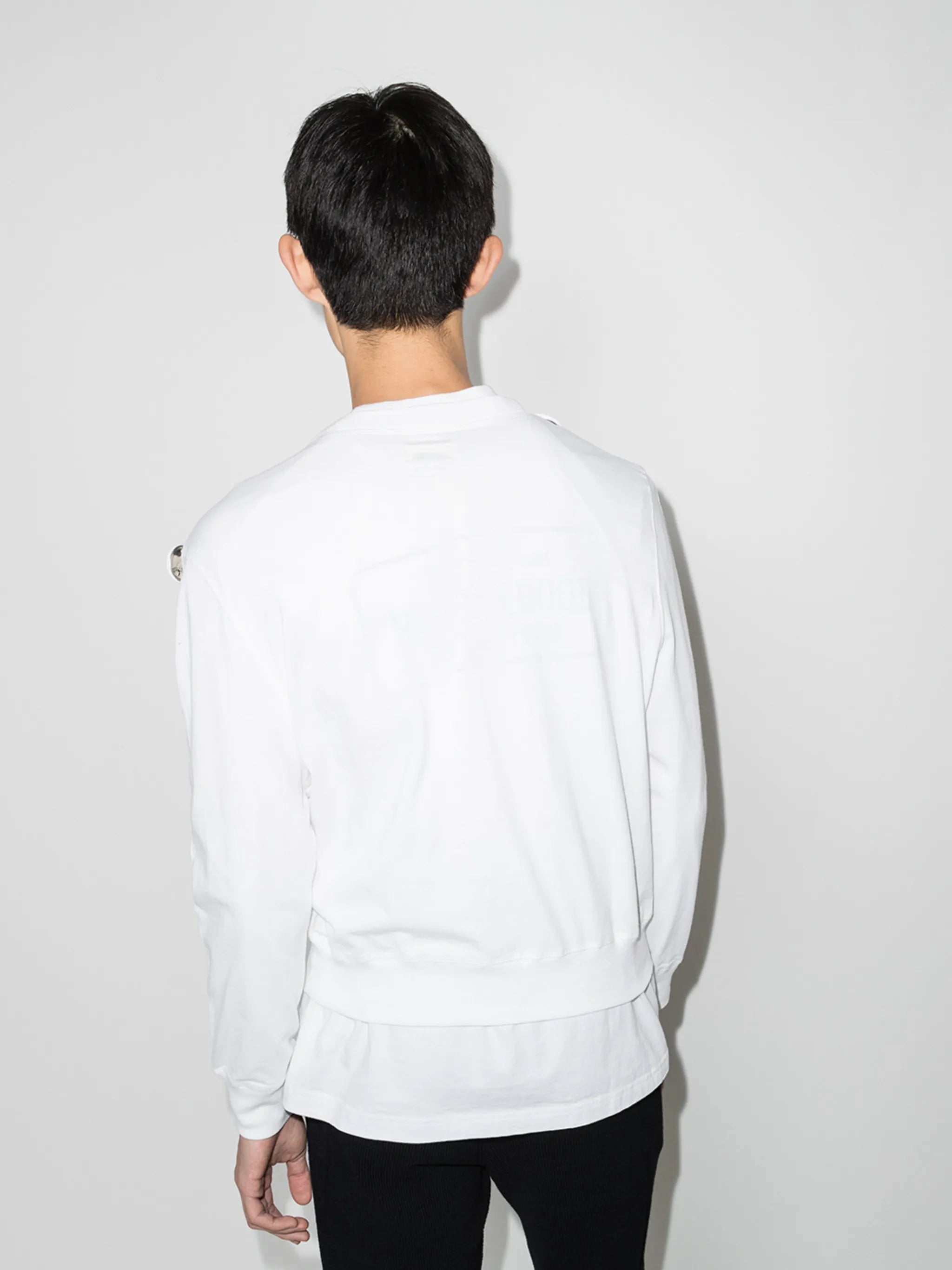 badges bell print sweatshirt
