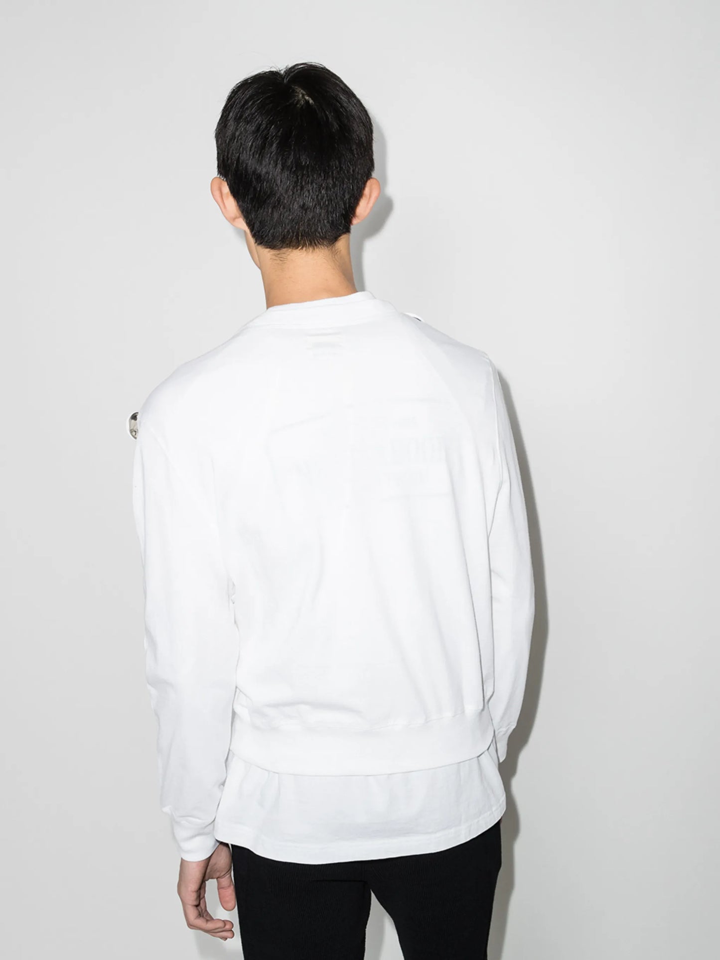 badges bell print sweatshirt