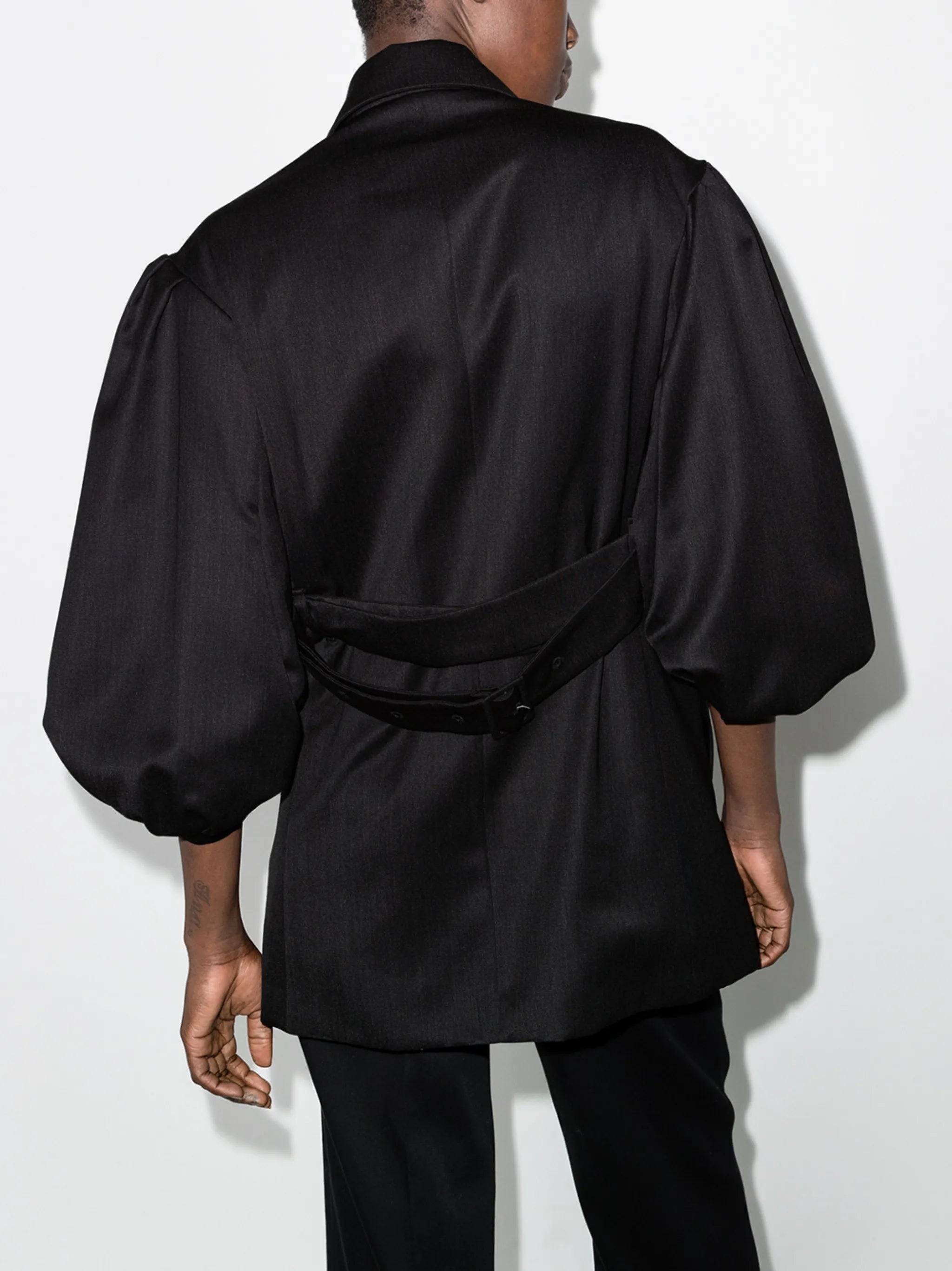 exagerated rose flower jacket