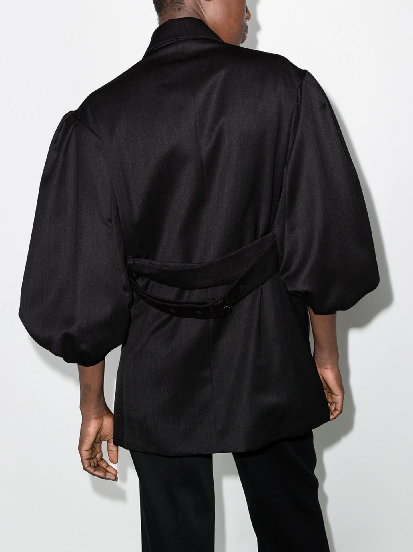 exagerated rose flower jacket