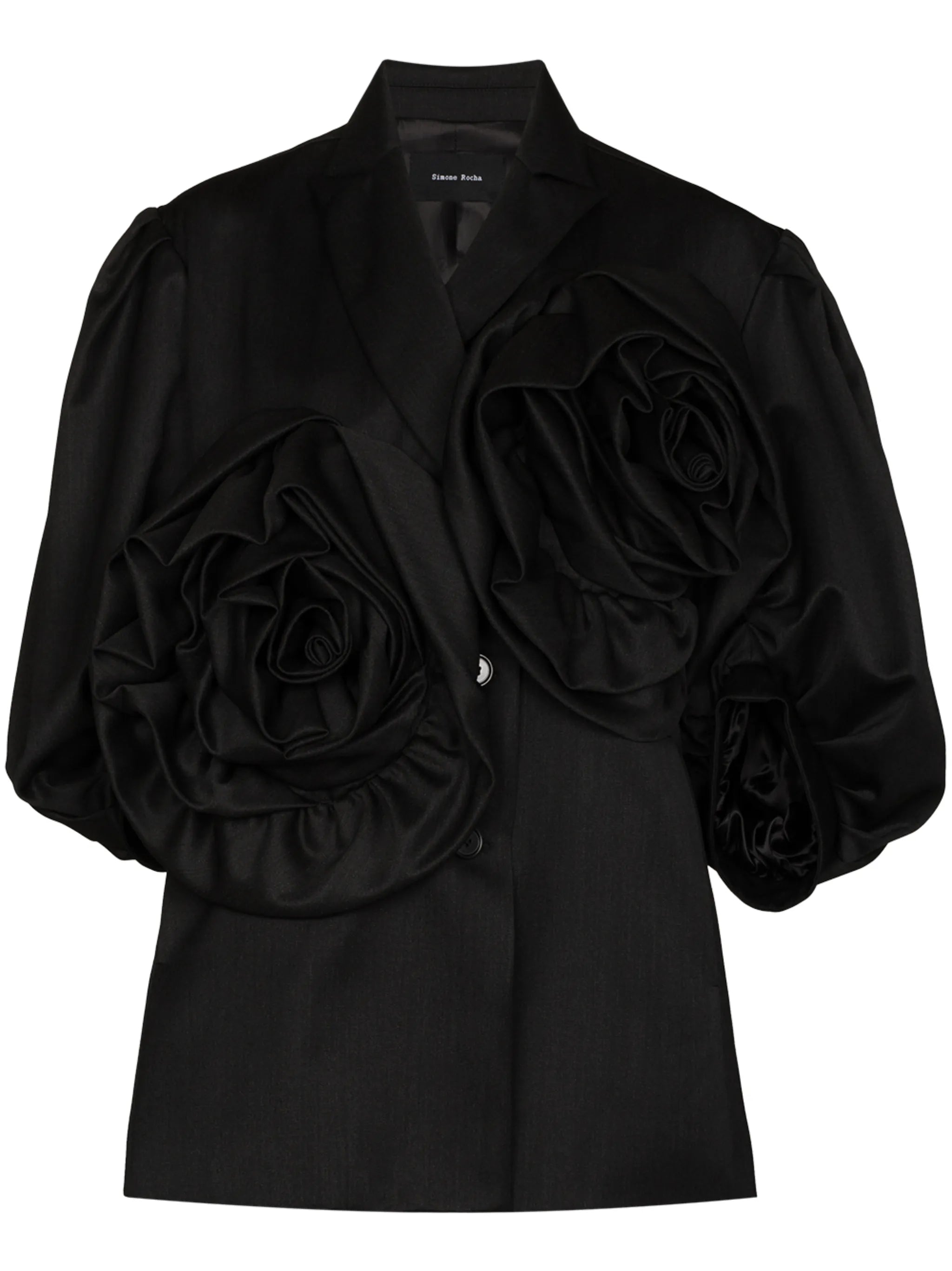 exagerated rose flower jacket