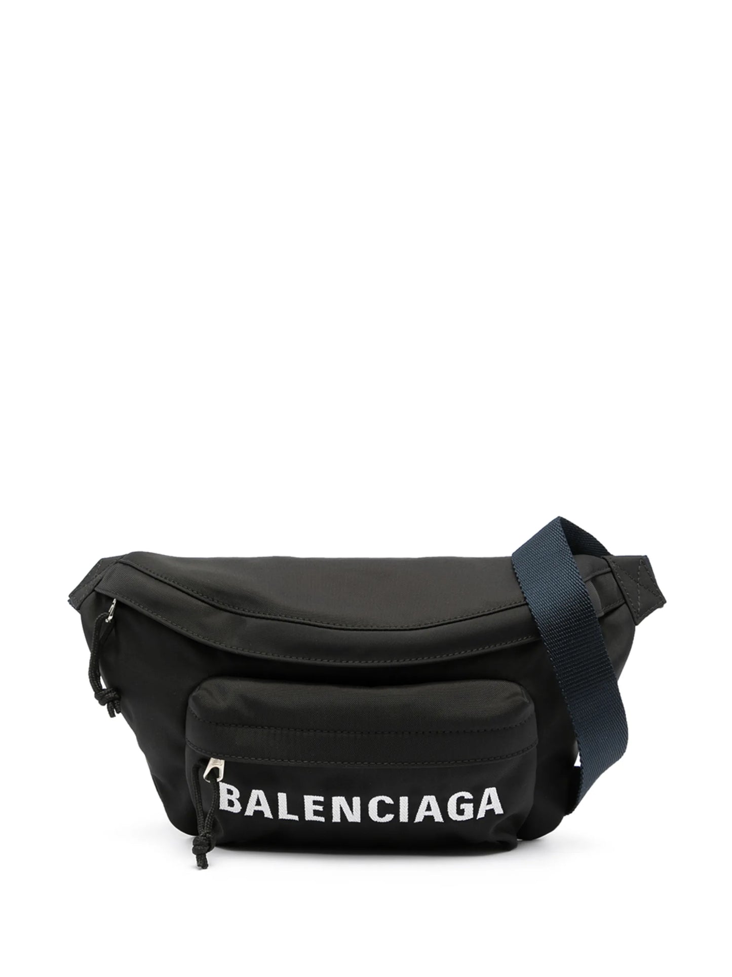 Wheel logo-embroidered belt bag