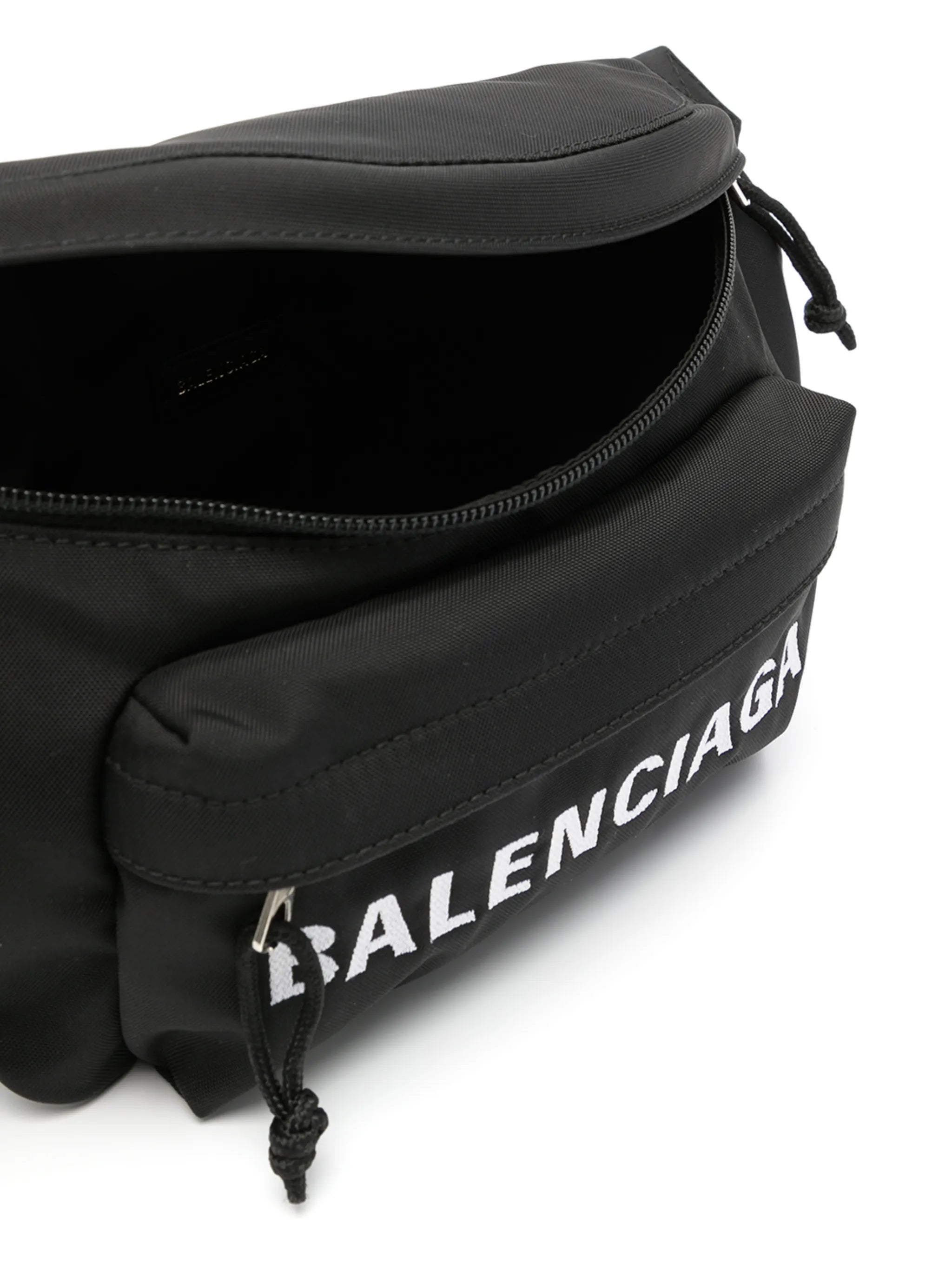 Wheel logo-embroidered belt bag