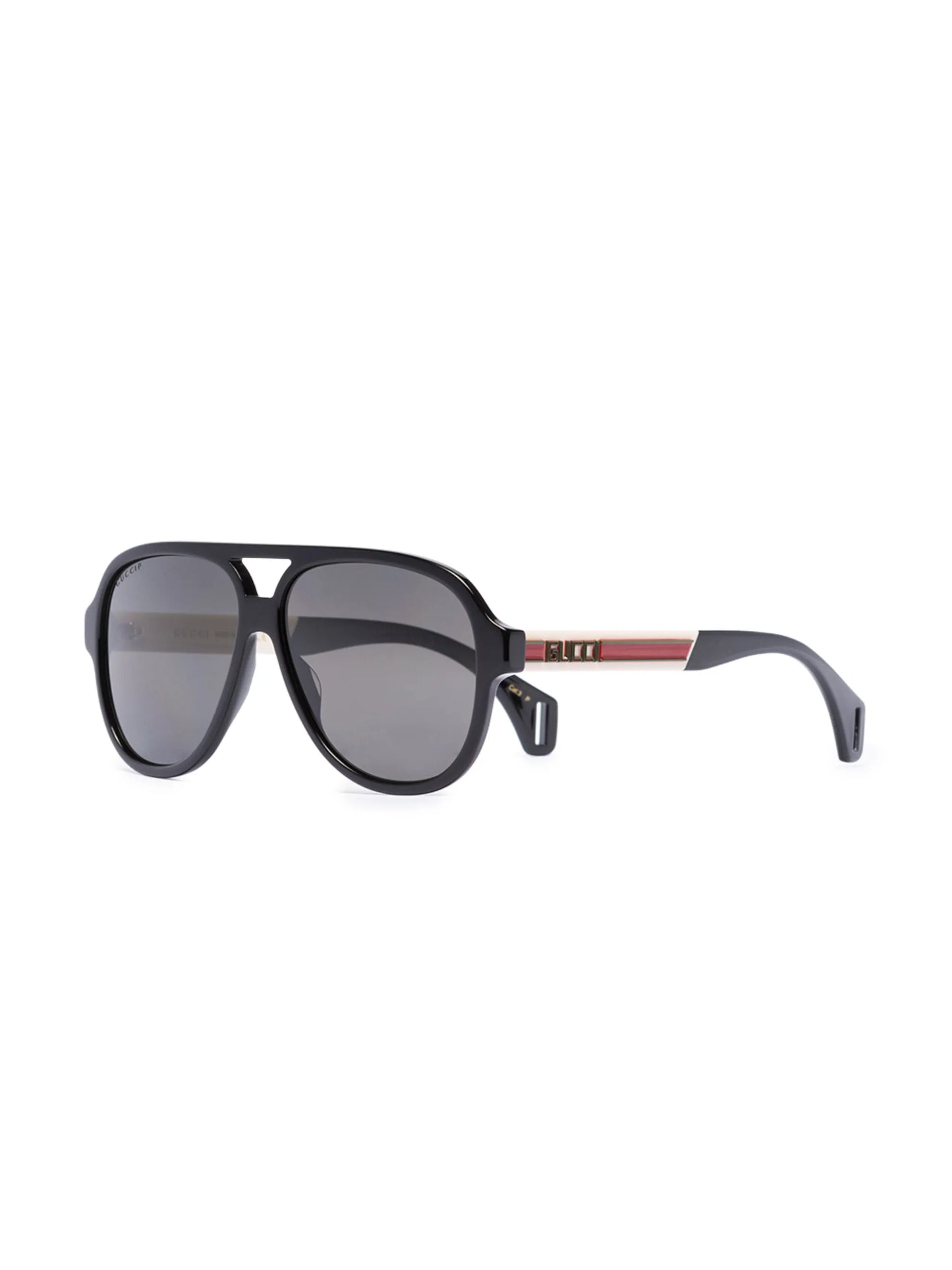 double-bridge pilot-frame sunglasses