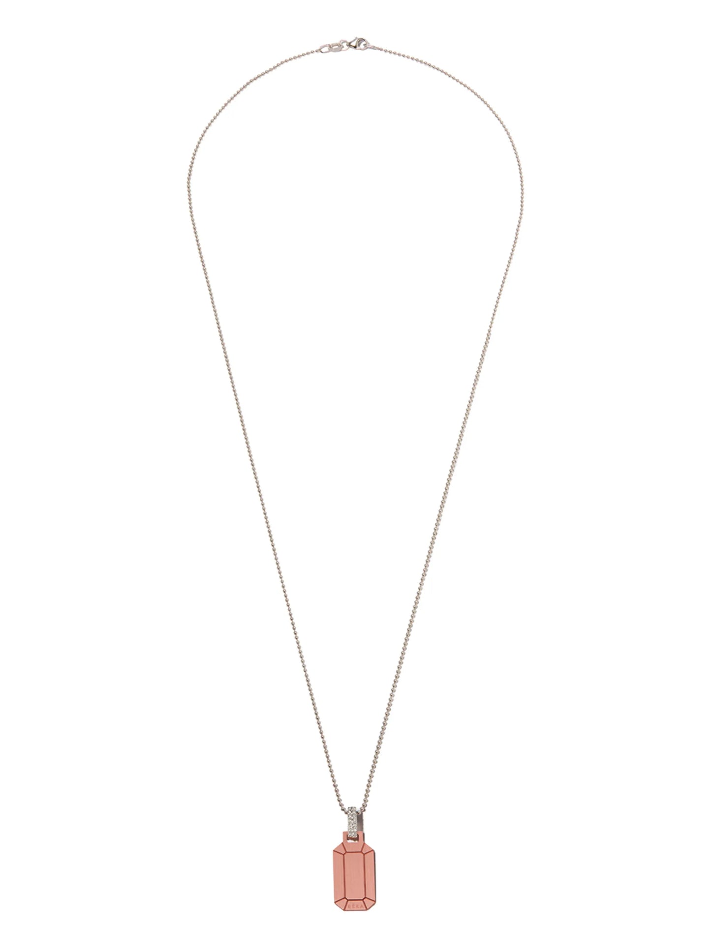 18kt white gold small Tokyo diamond pendant necklace