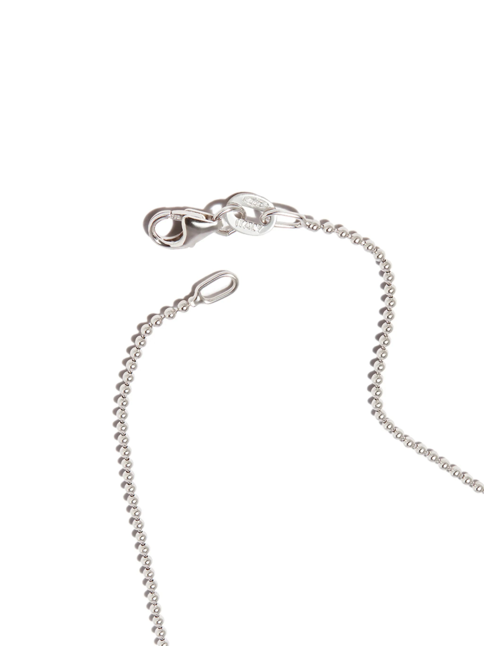 18kt white gold small Tokyo diamond pendant necklace