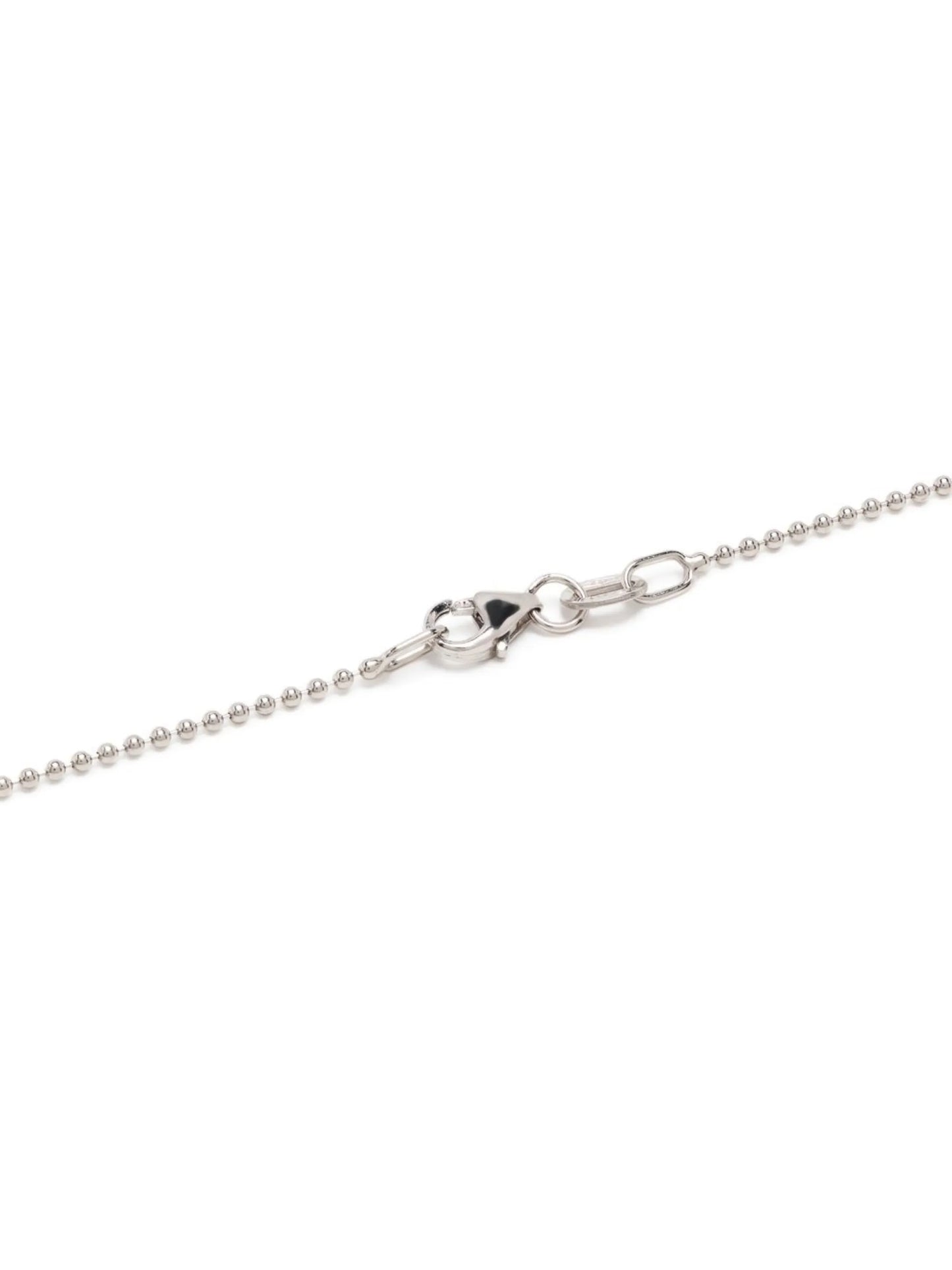 18kt white gold key pendant necklace