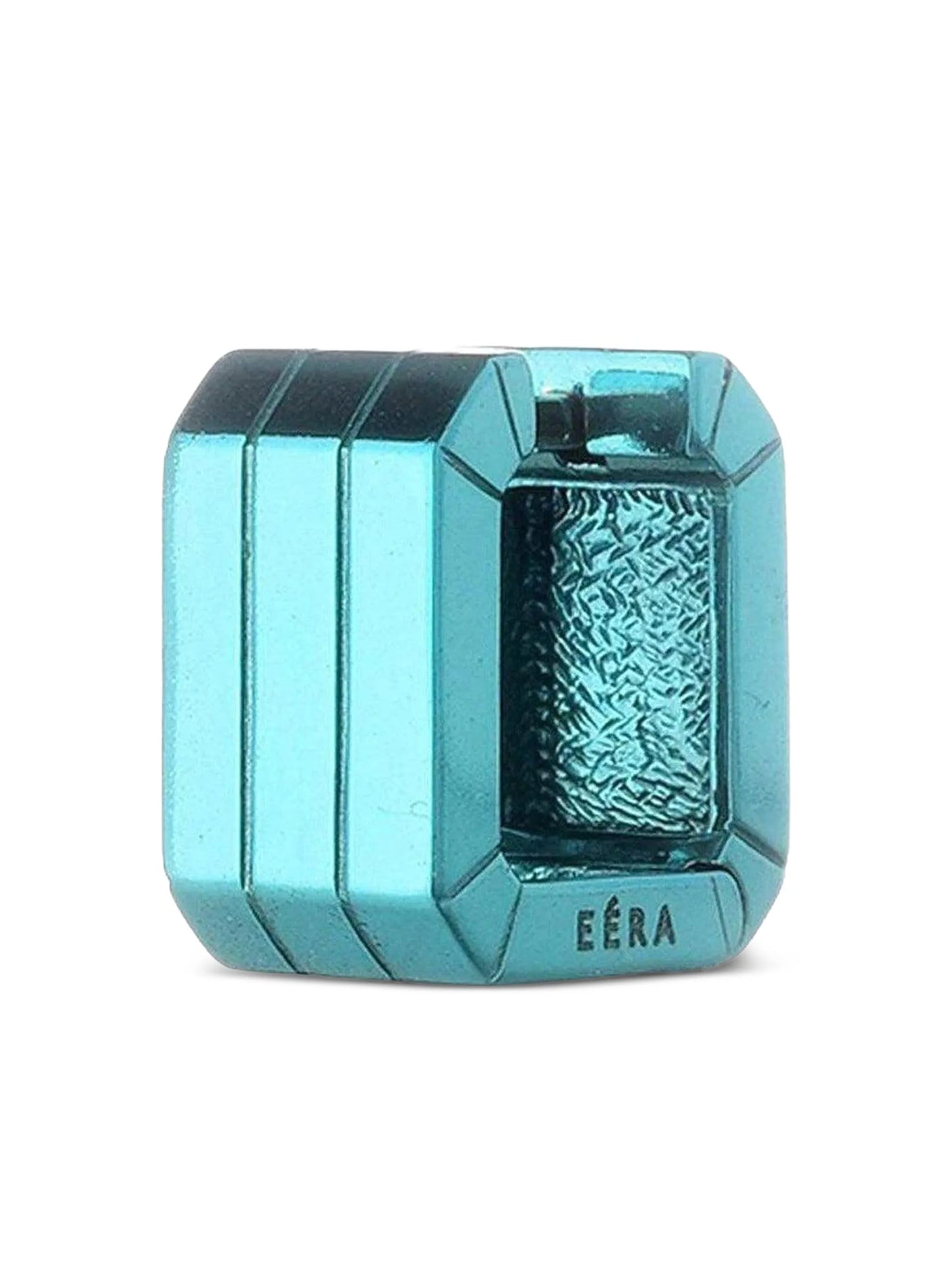 18K white gold square mini hoop