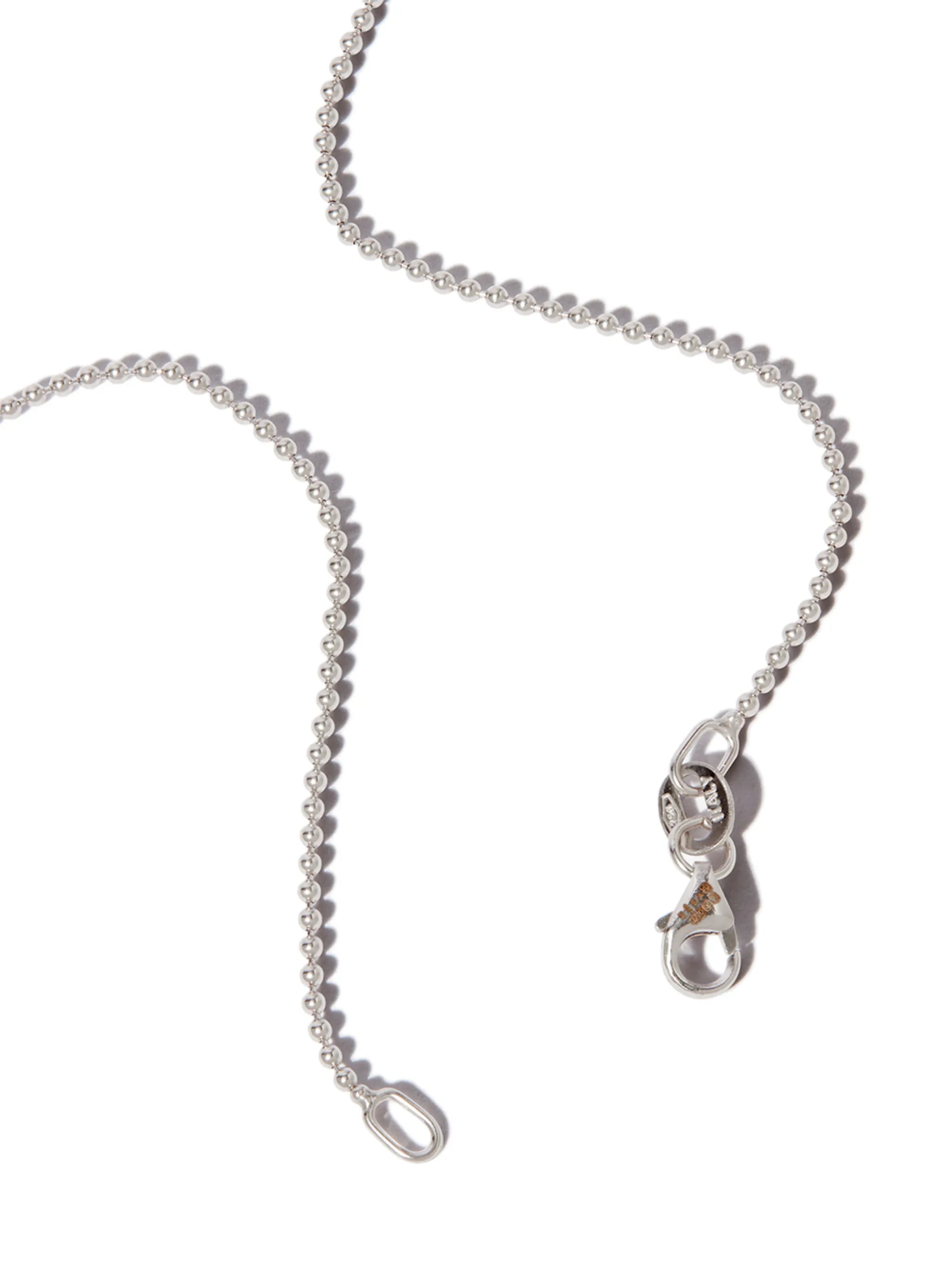 18kt white gold Key diamond pendant necklace