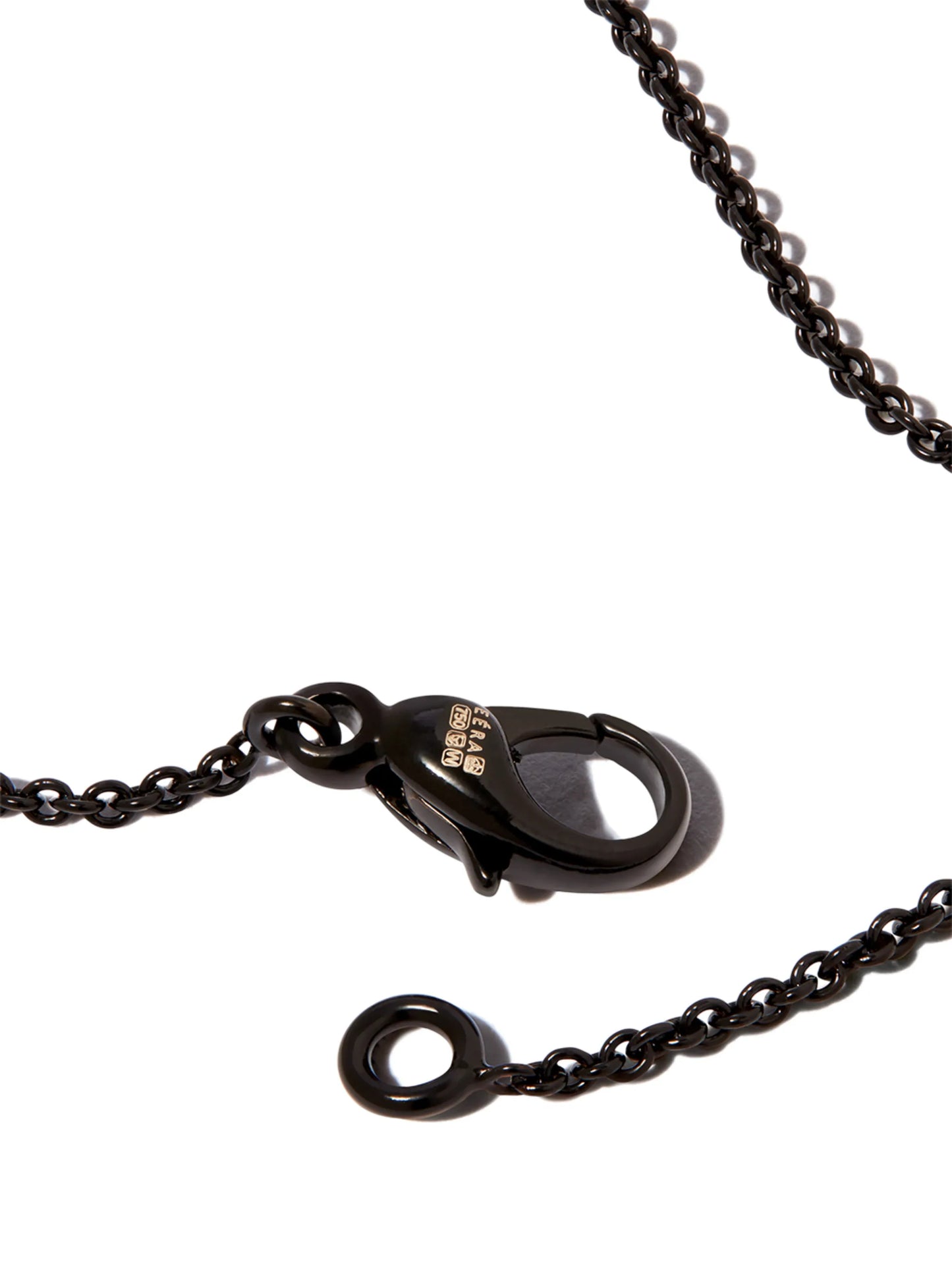 18kt black gold diamond necklace