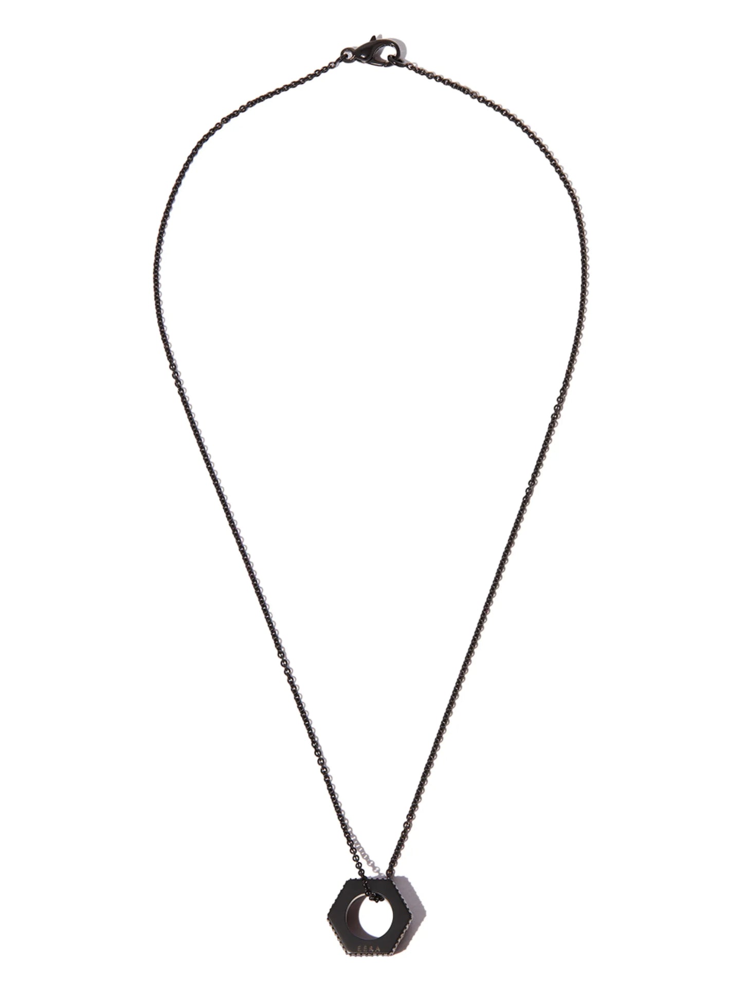18kt black gold diamond necklace