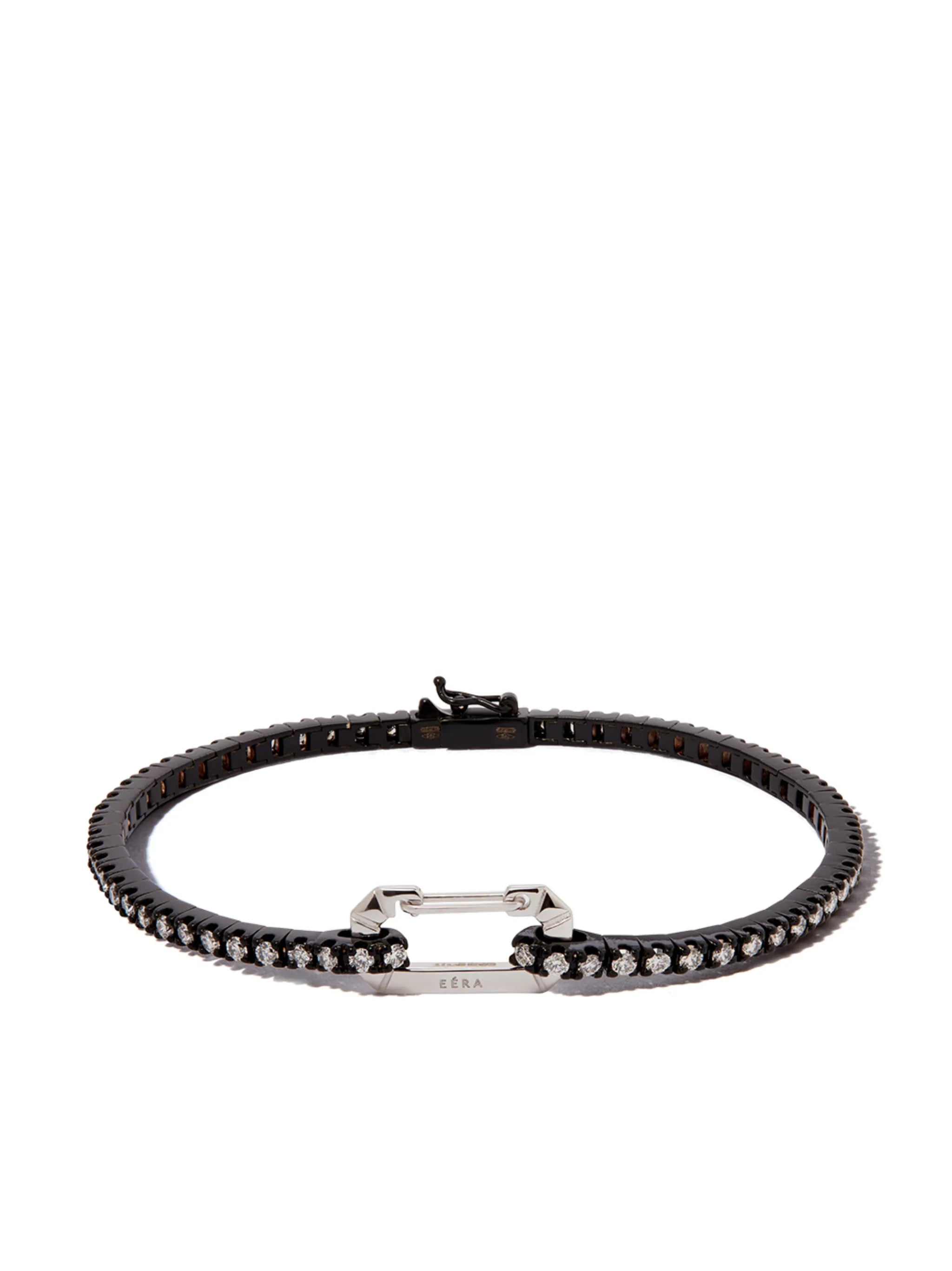 18kt black gold diamond tennis bracelet