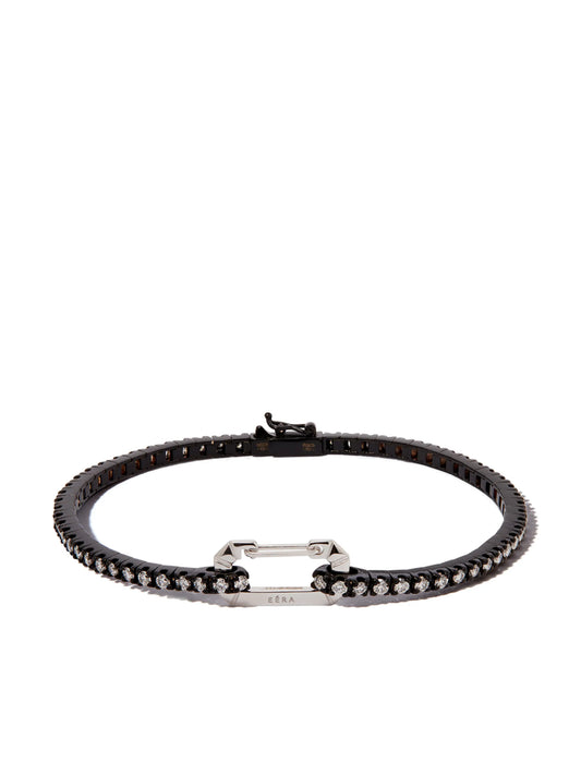 18kt black gold diamond tennis bracelet