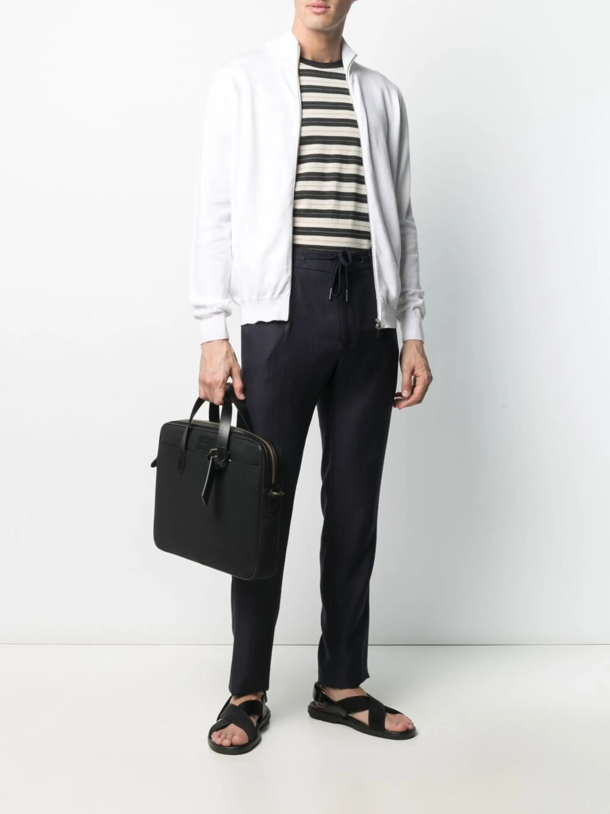 Commuter logo-patch briefcase