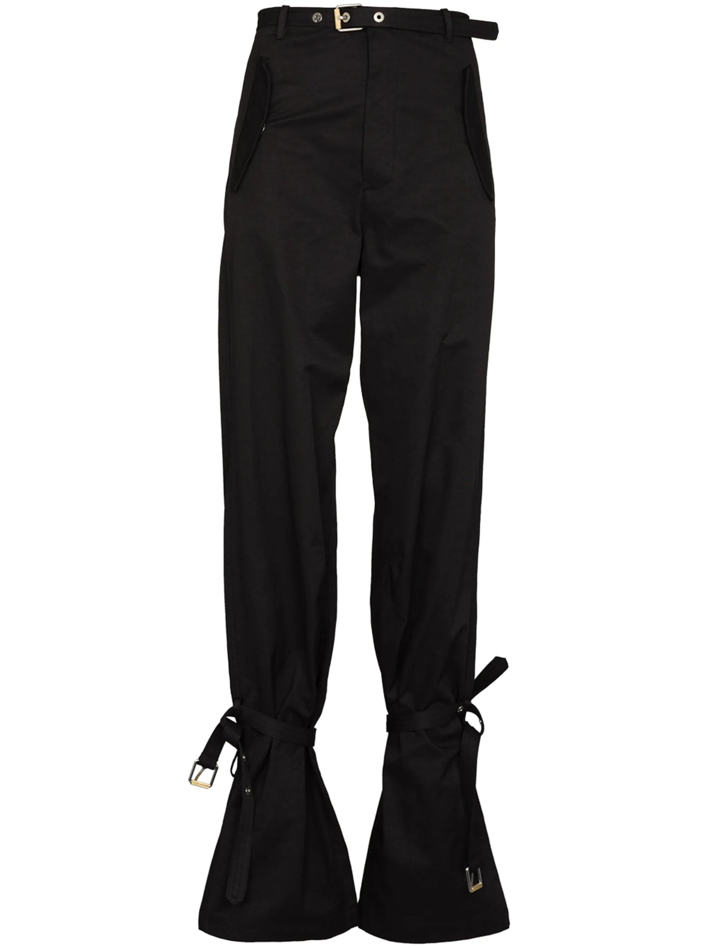Blouson belted-detail trousers