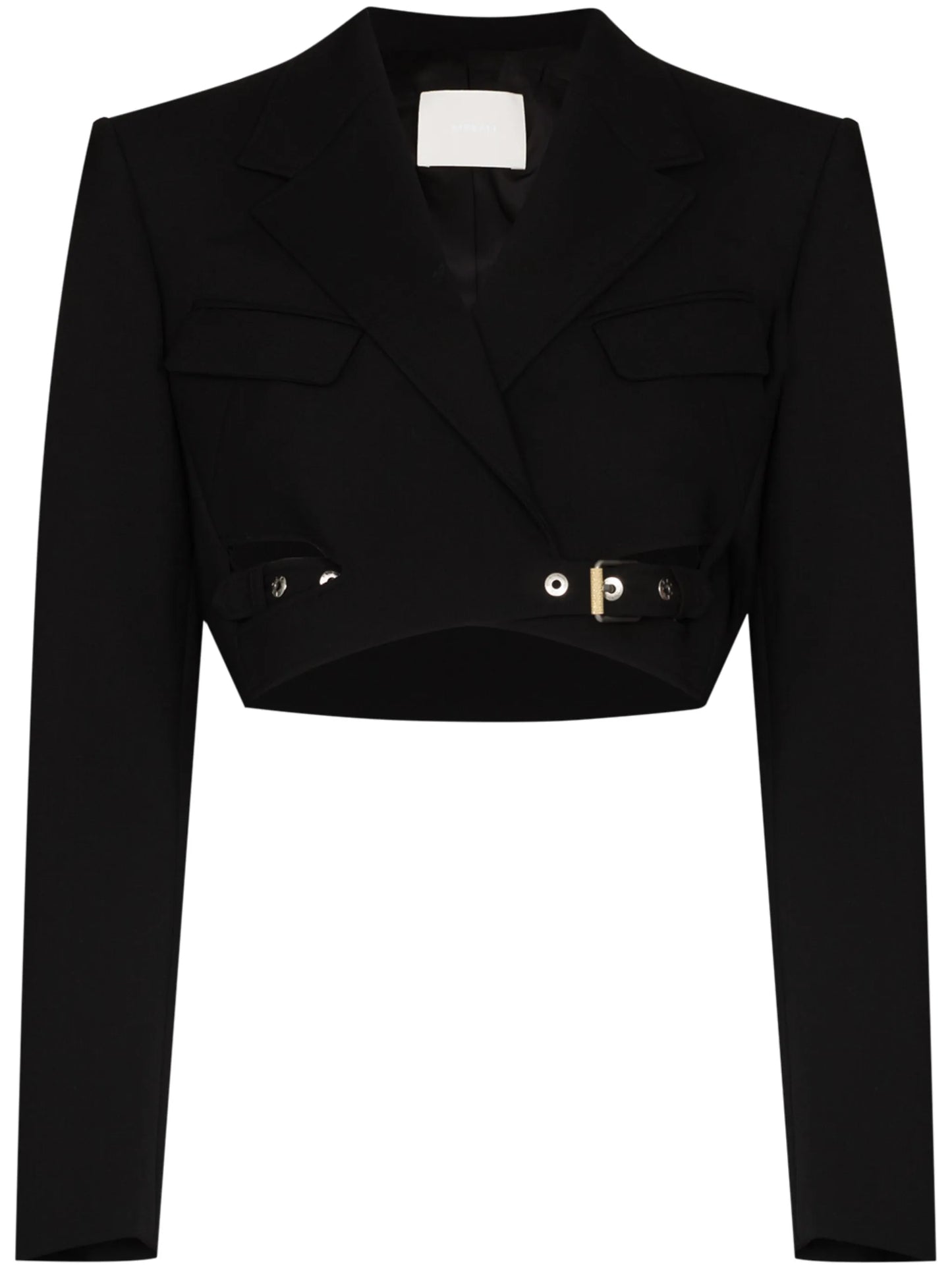 buckled cropped jacket