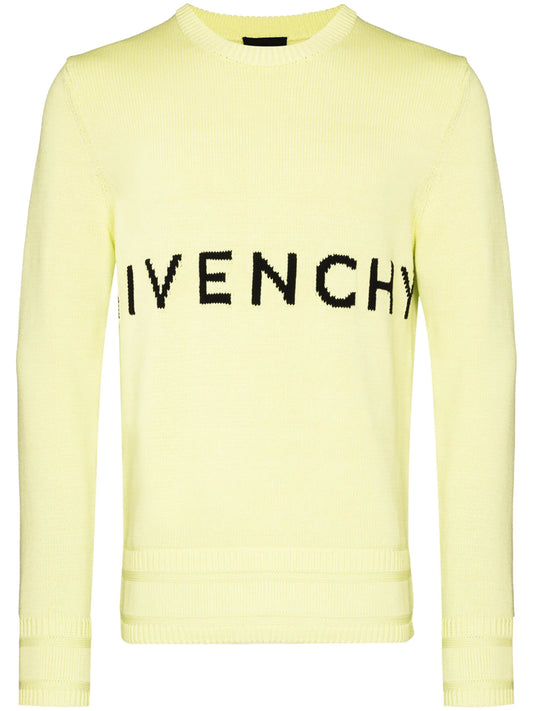 4G intarsia knitted logo jumper