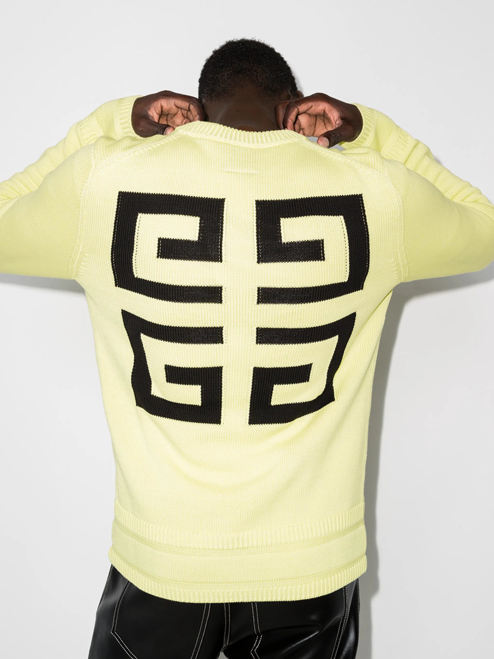 4G intarsia knitted logo jumper