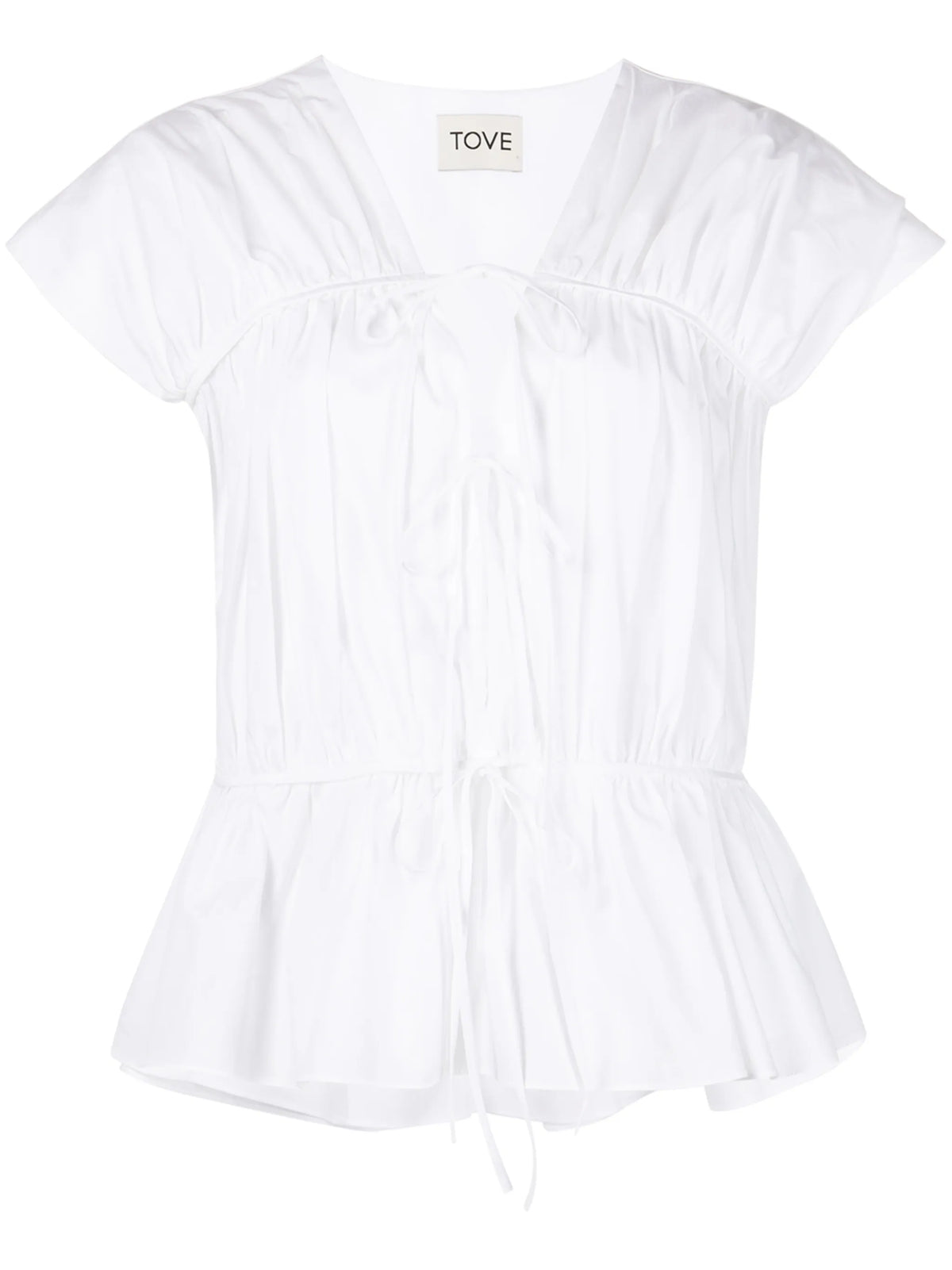 Thea white ruffle top