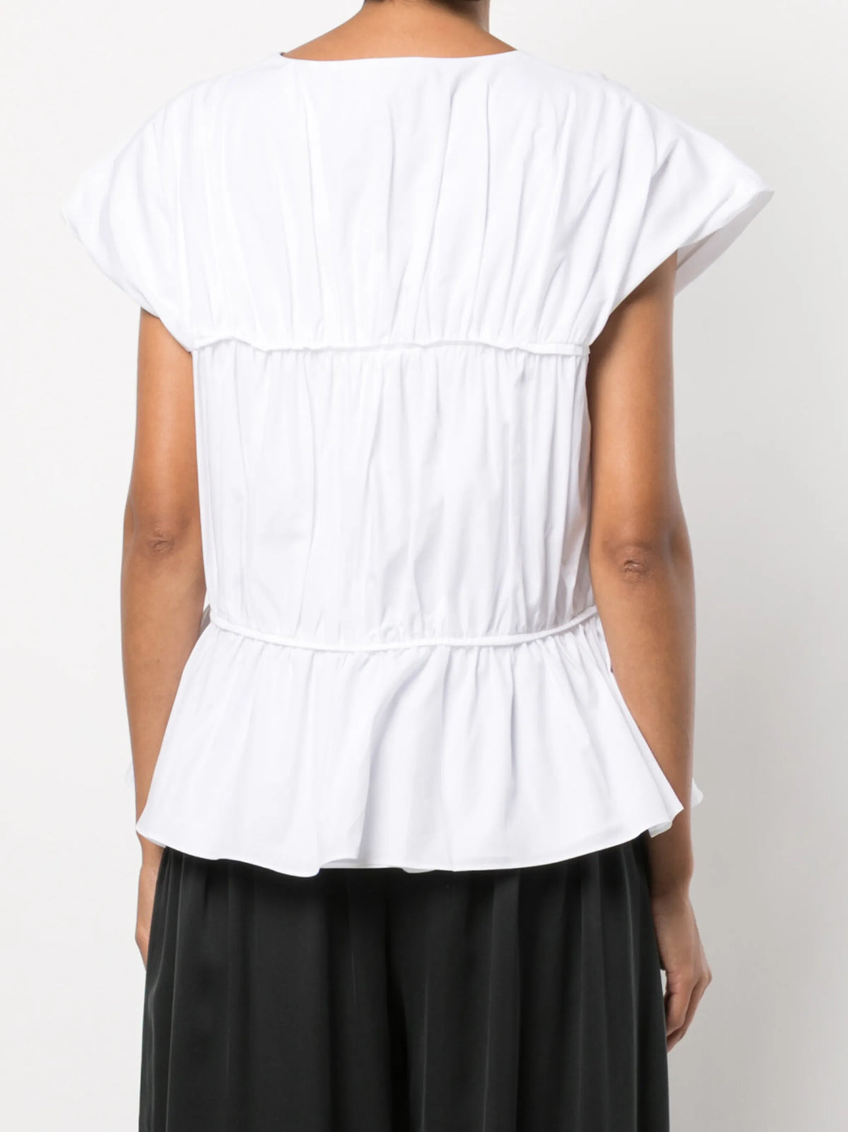 Thea white ruffle top