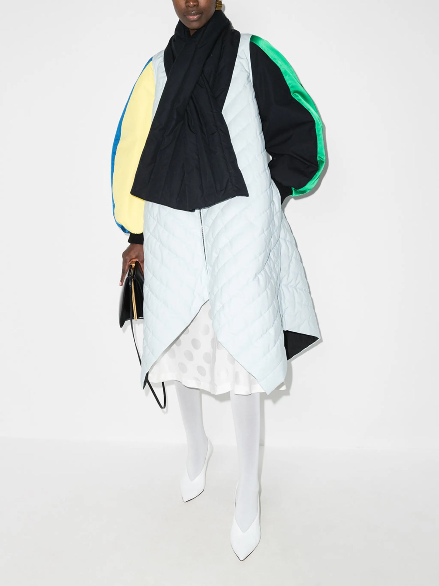 circular-sleeve parka